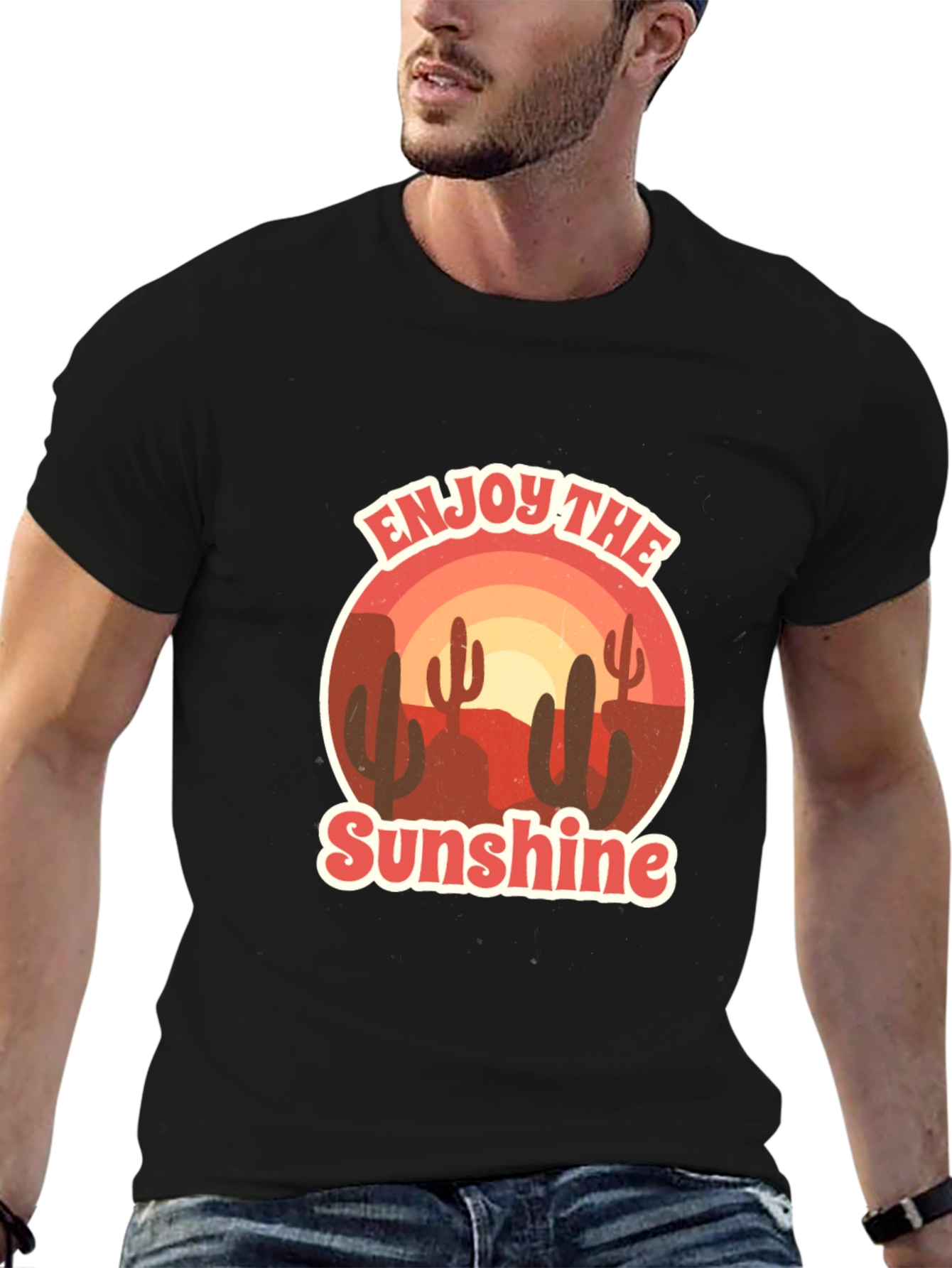 Enjoy the Sunshine Desert Graphic T-Shirt