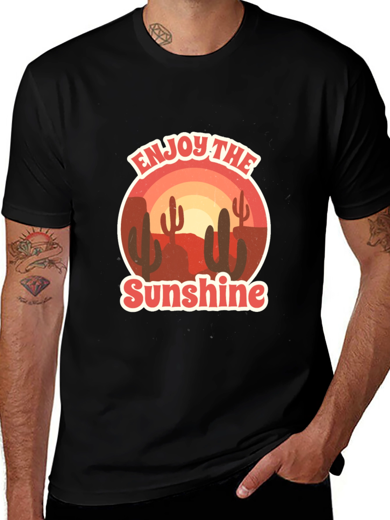 Enjoy the Sunshine Desert Graphic T-Shirt