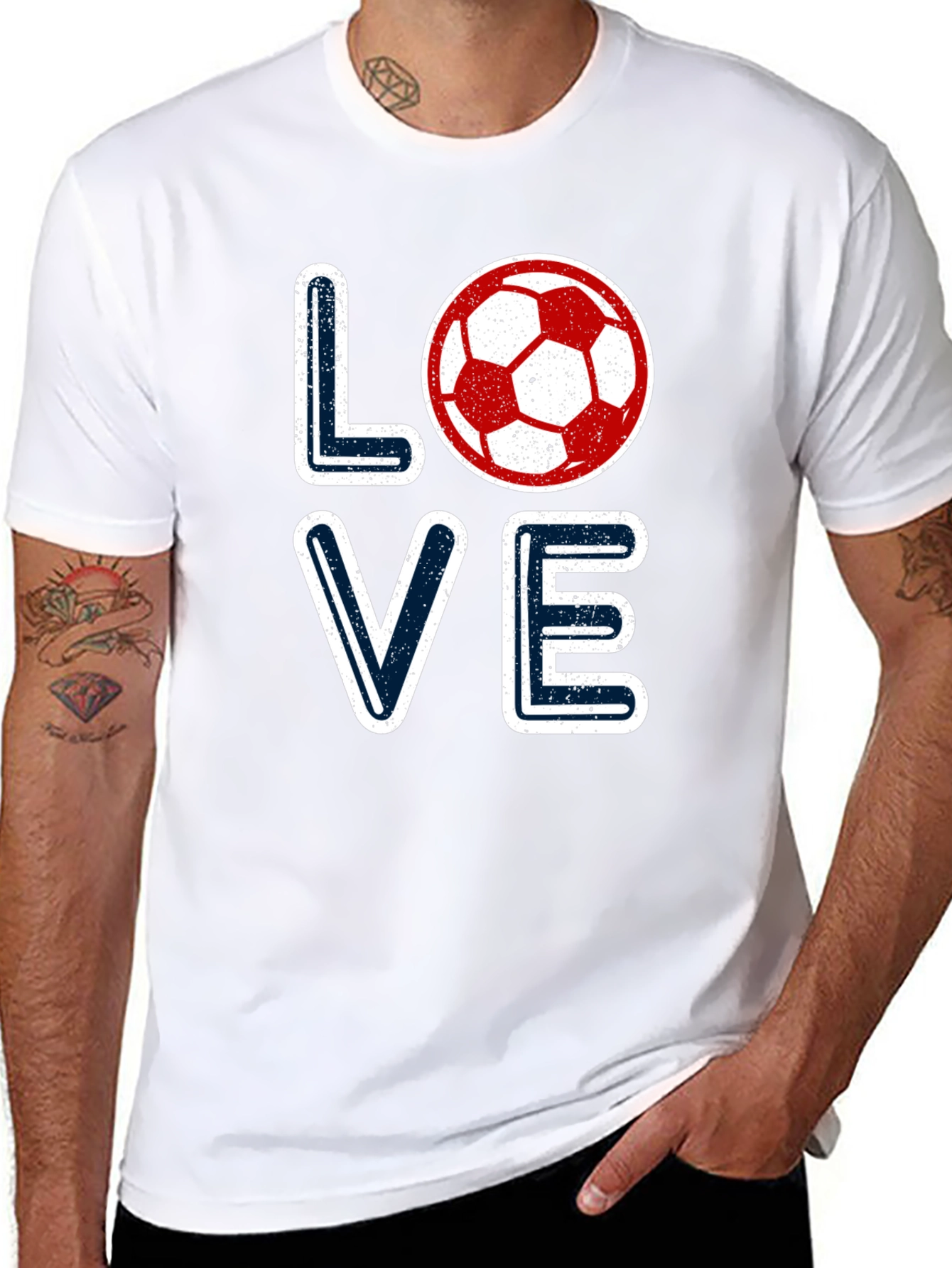 Love Soccer Graphic Tee - Sporty Fan T-Shirt
