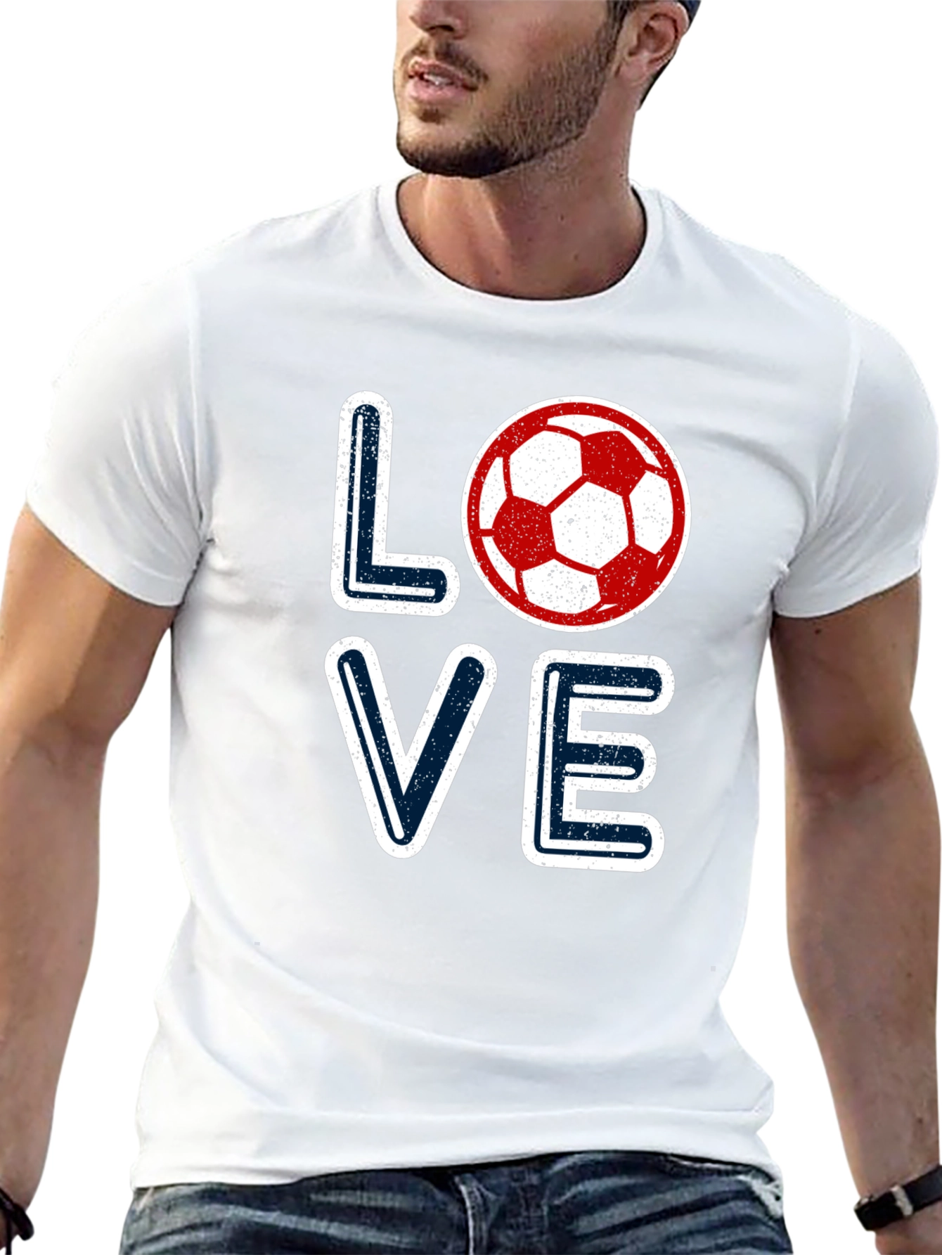 Love Soccer Graphic Tee - Sporty Fan T-Shirt