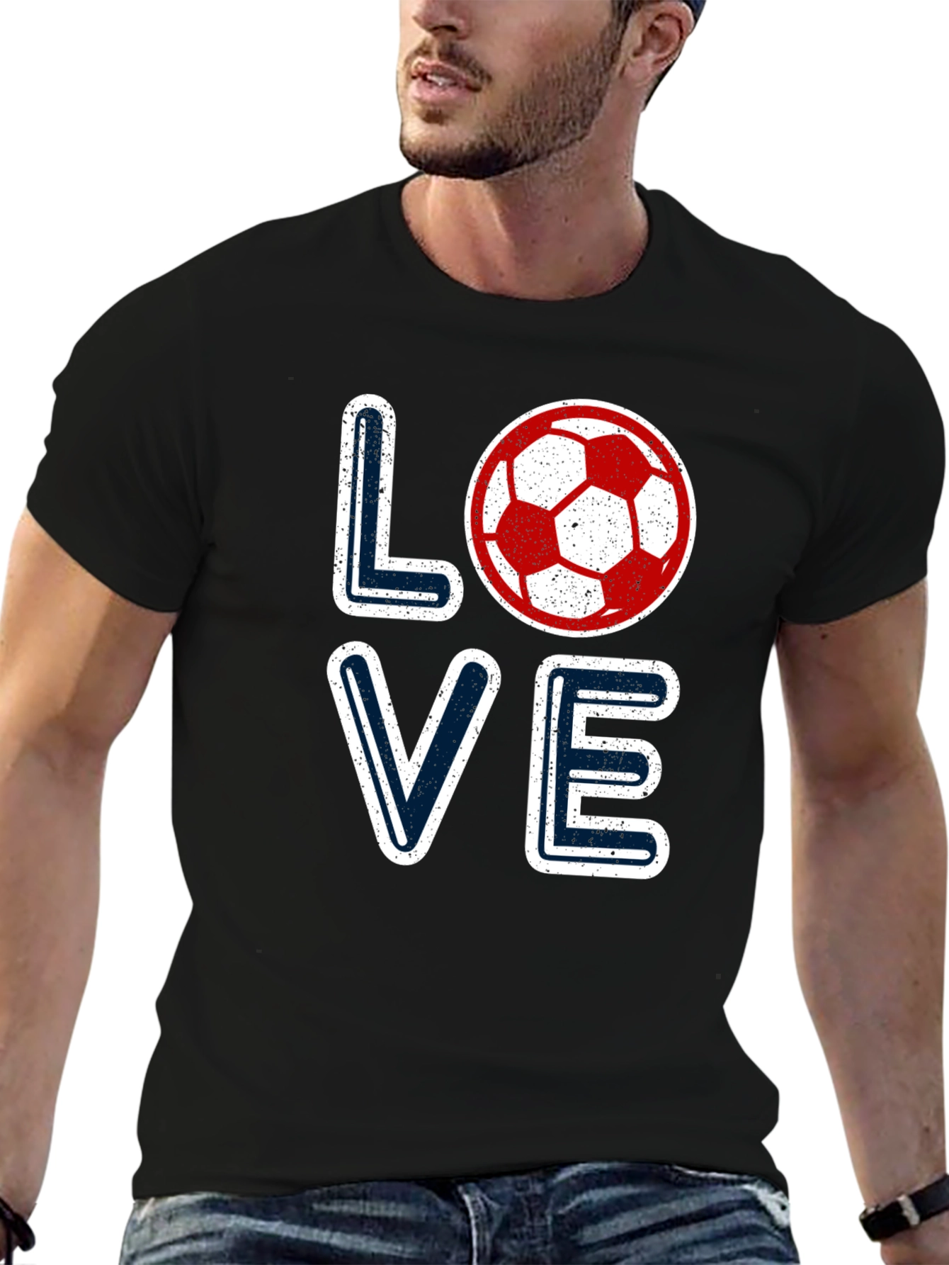 Love Soccer Graphic Tee - Sporty Fan T-Shirt
