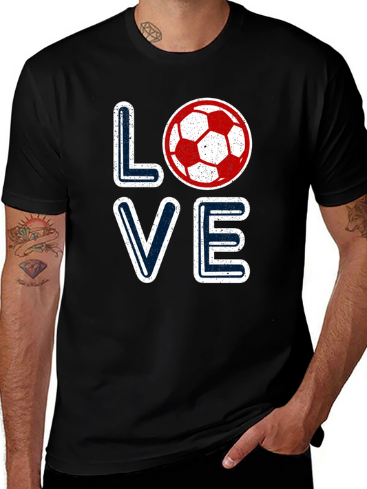 Love Soccer Graphic Tee - Sporty Fan T-Shirt