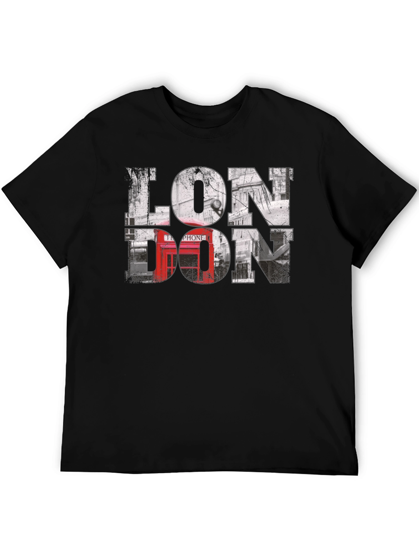 London Graphic Tee - Black Cotton