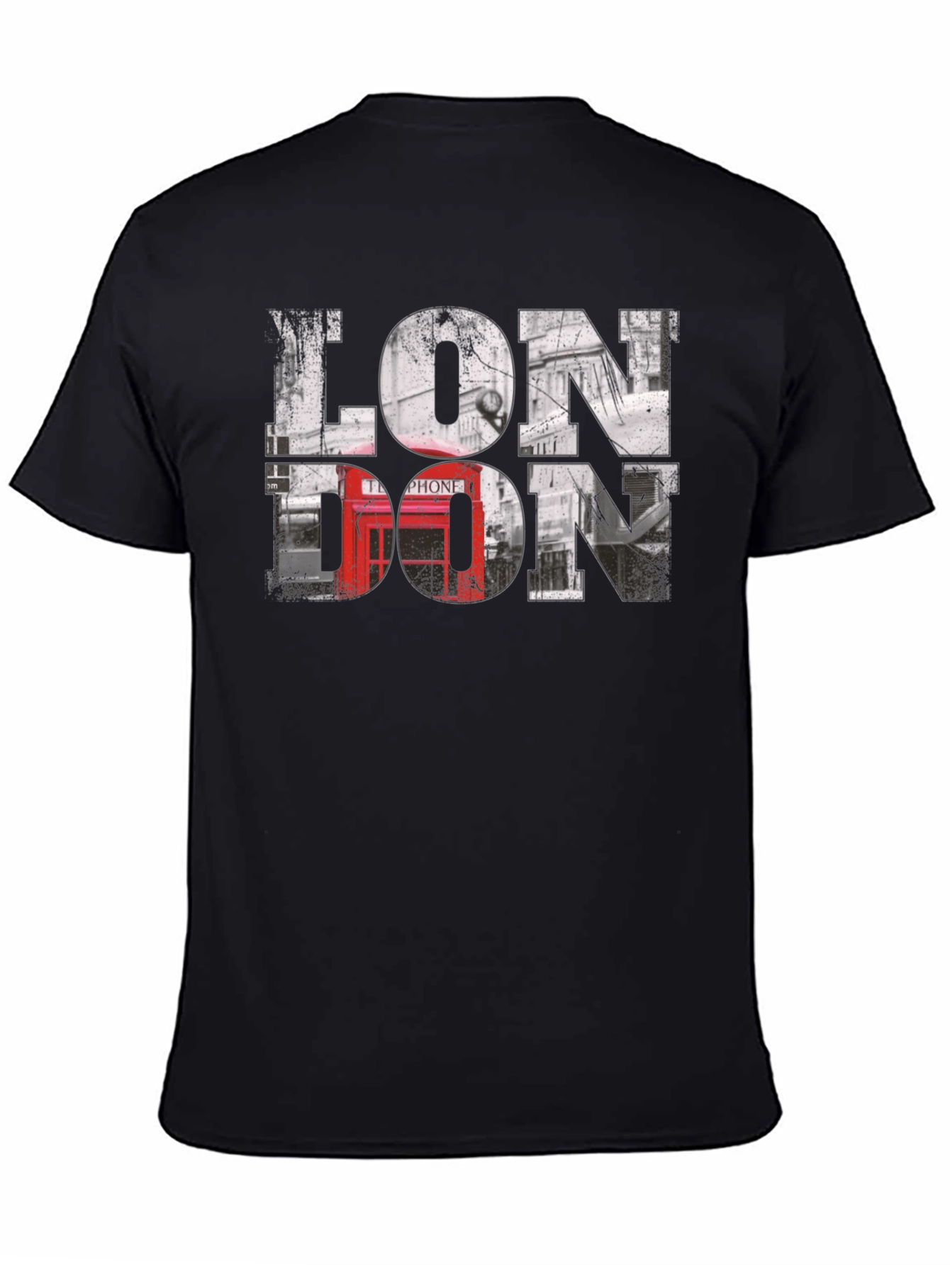 London Graphic Tee - Black Cotton