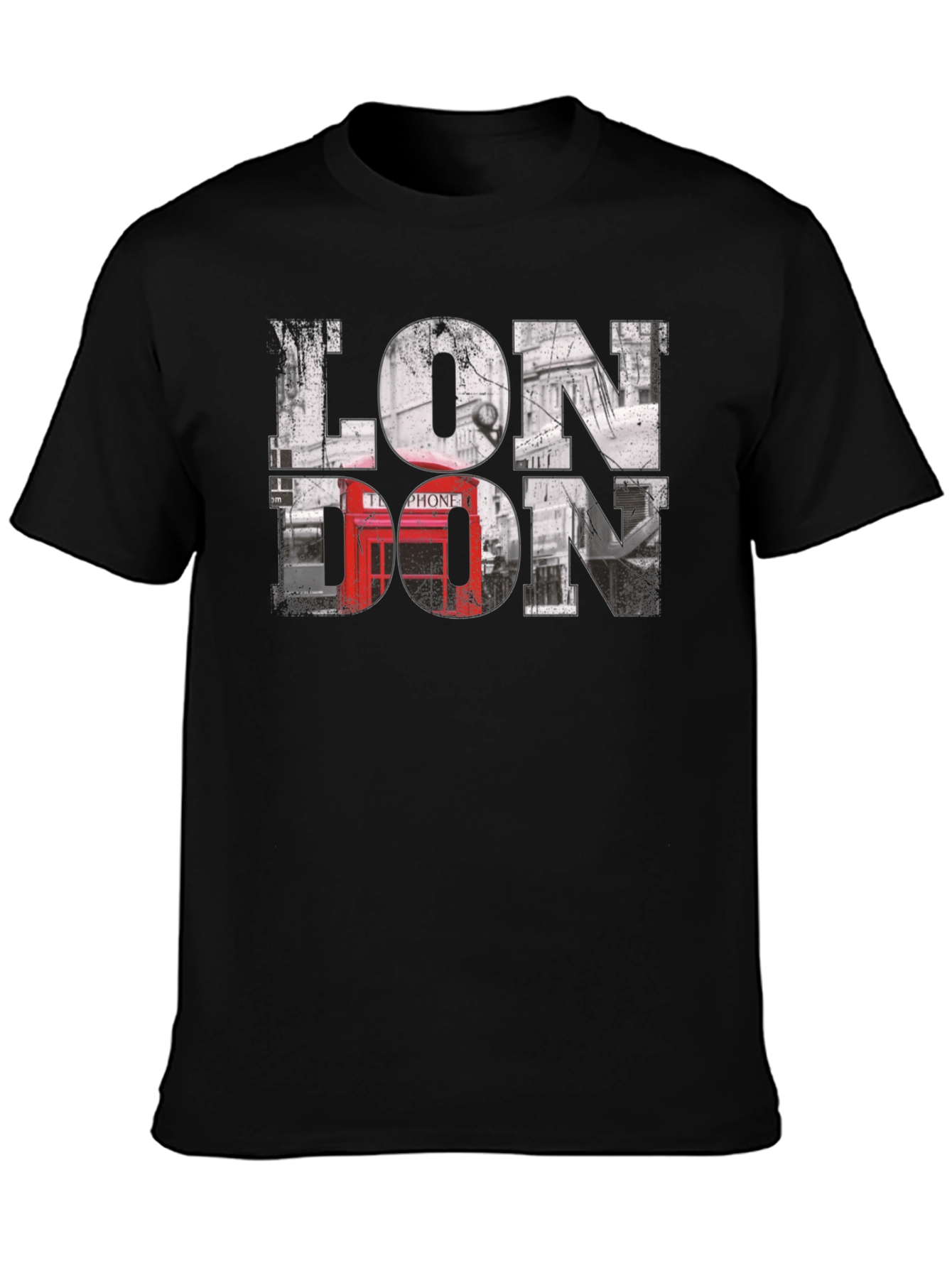 London Graphic Tee - Black Cotton
