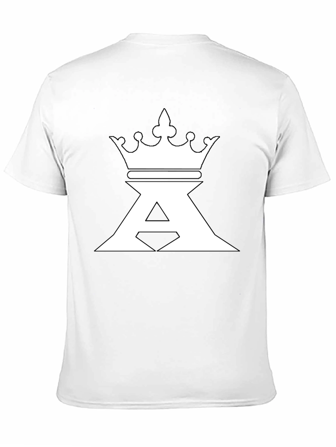 King Crown A Graphic Print Black T-Shirt