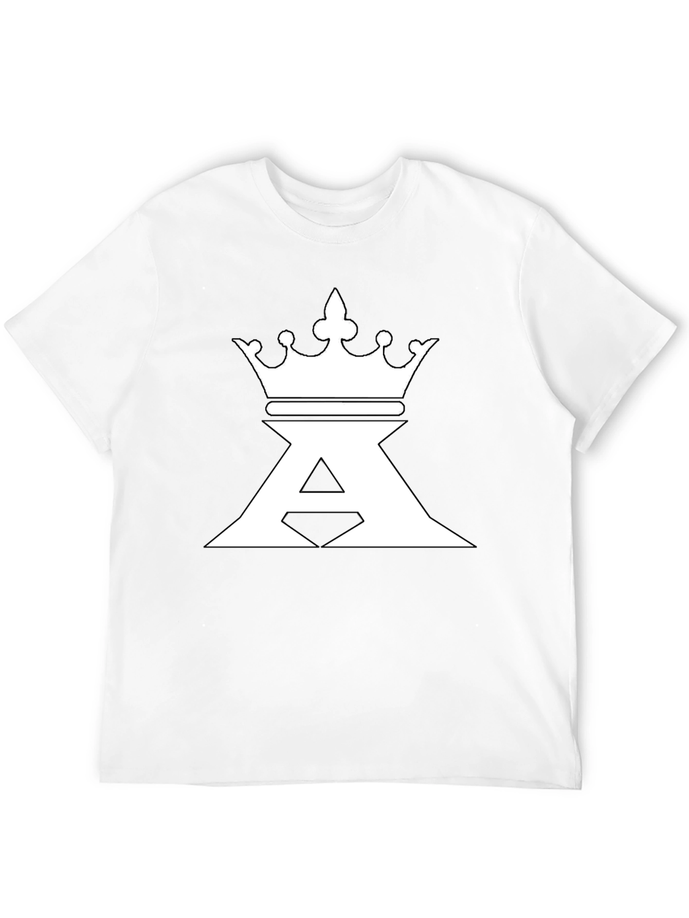 King Crown A Graphic Print Black T-Shirt