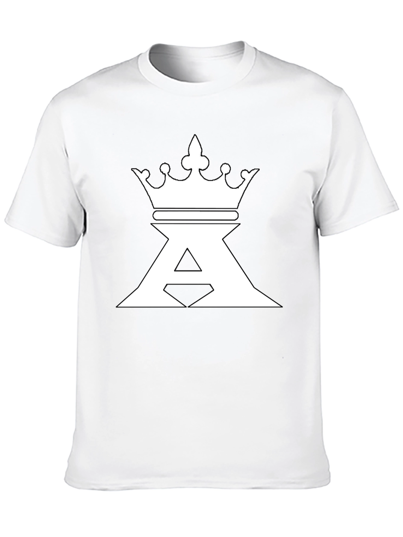King Crown A Graphic Print Black T-Shirt