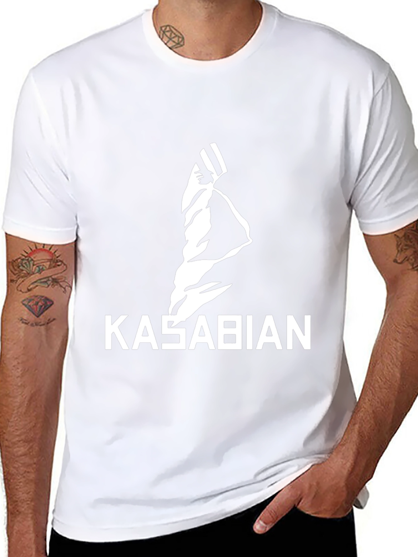 Kasabian Band Graphic Tee - Black Cotton T-Shirt
