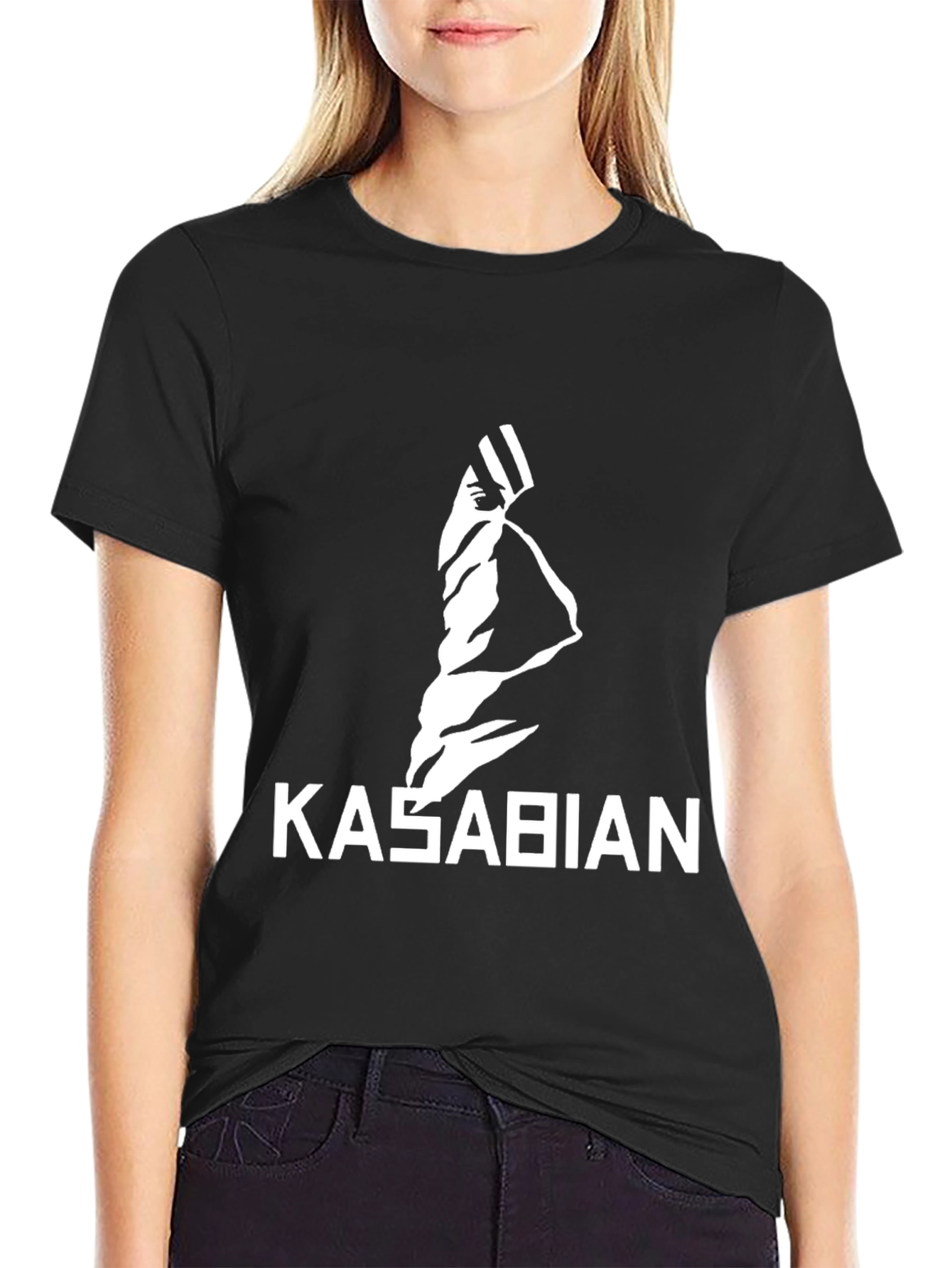 Kasabian Band Graphic Tee - Black Cotton T-Shirt