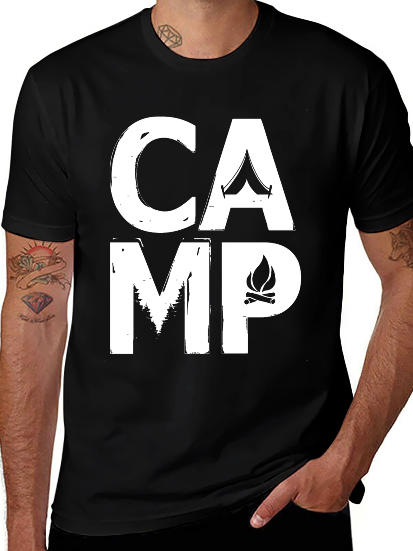 Camp Graphic Tee - Black