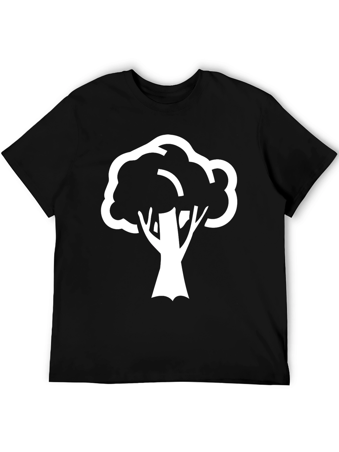 Black Tree Graphic Tee - Nature Inspired Casual Wear