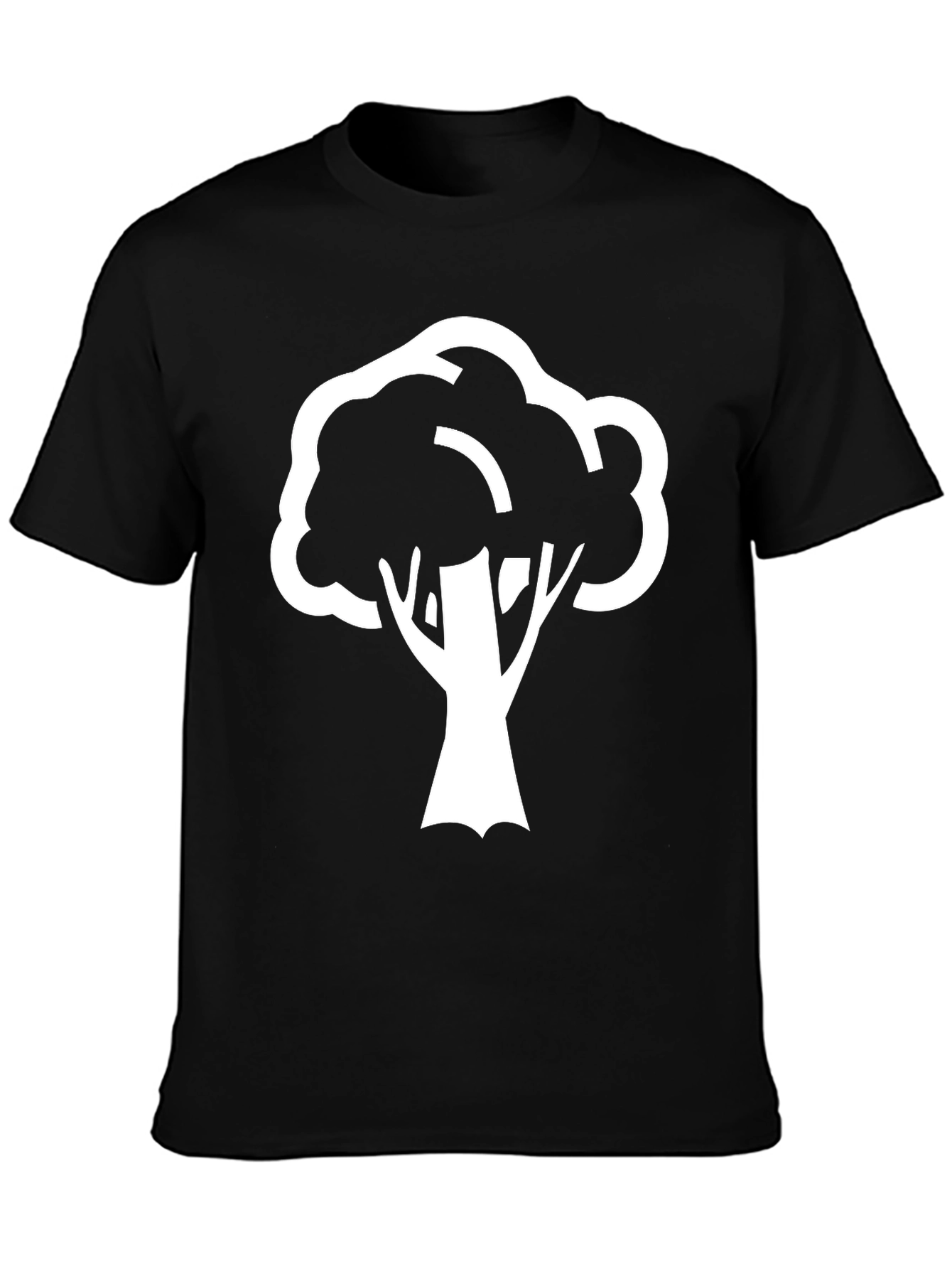 Black Tree Graphic Tee - Nature Inspired Casual Wear
