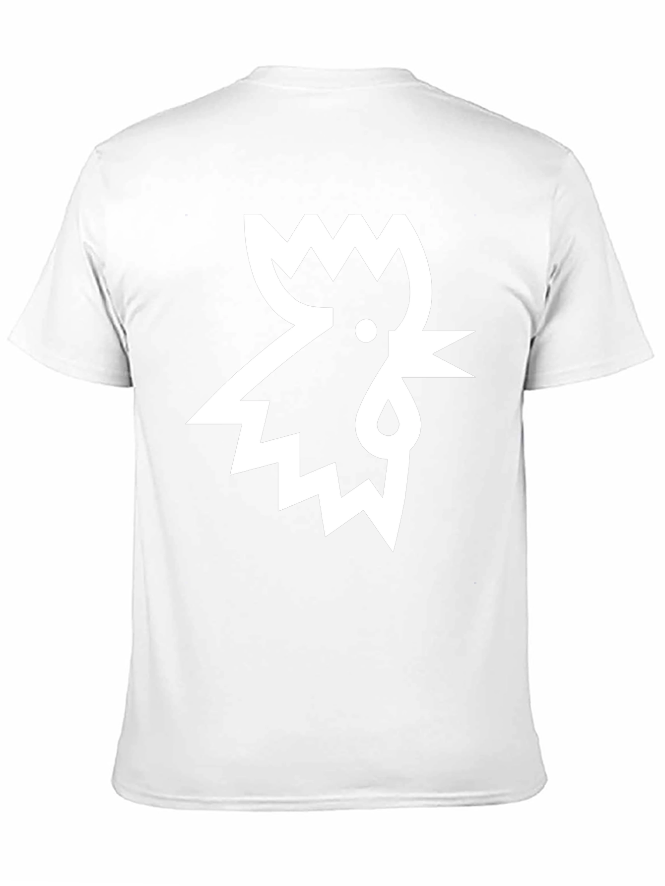 Geometric Rooster Graphic Tee - Stylish Mens Black T-Shirt