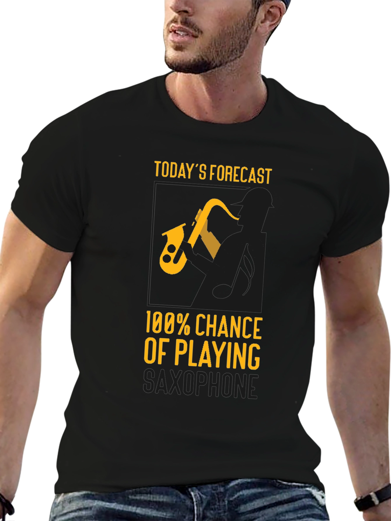Saxophone Forecast T-Shirt - Musician Tee