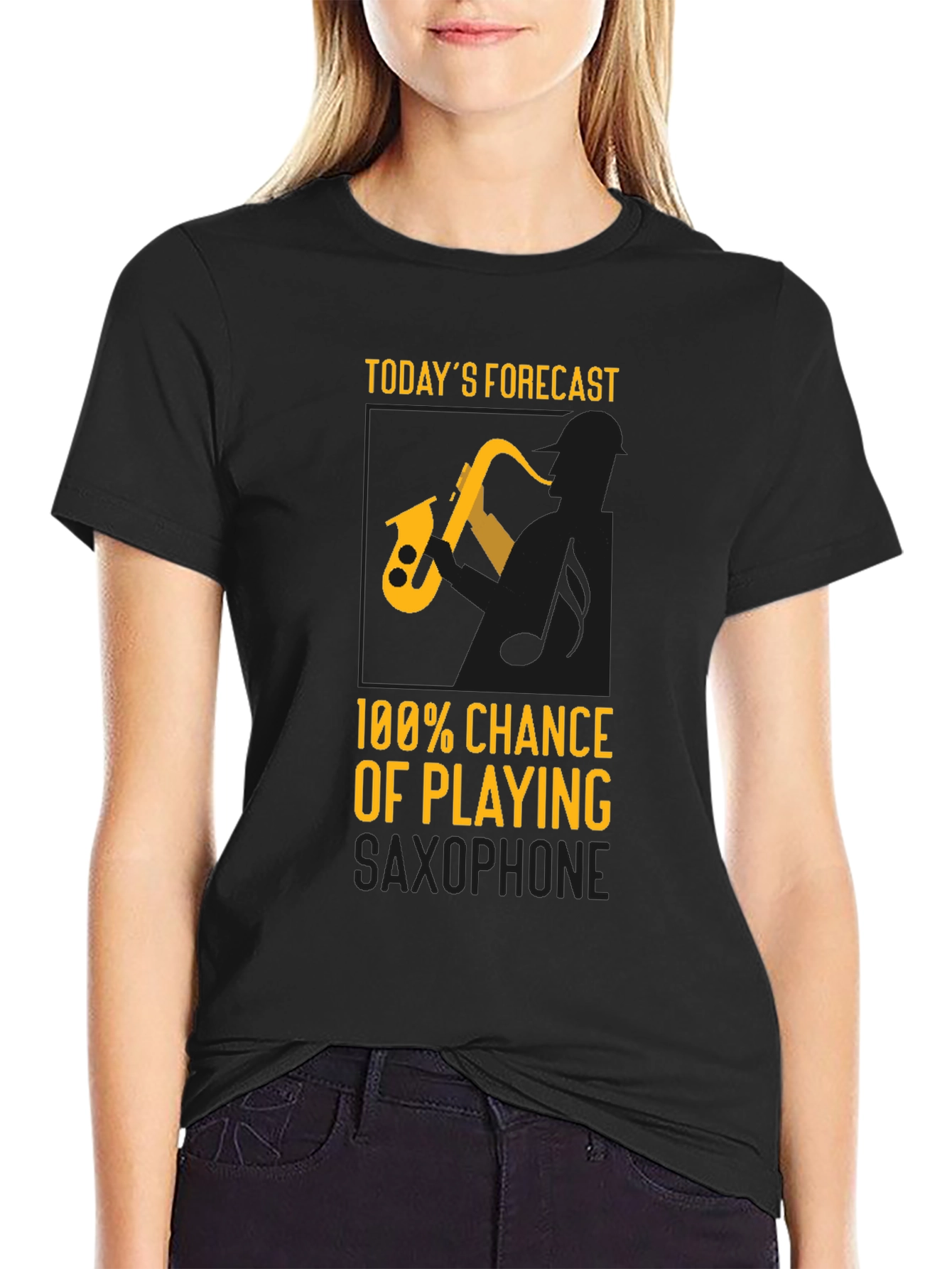 Saxophone Forecast T-Shirt - Musician Tee