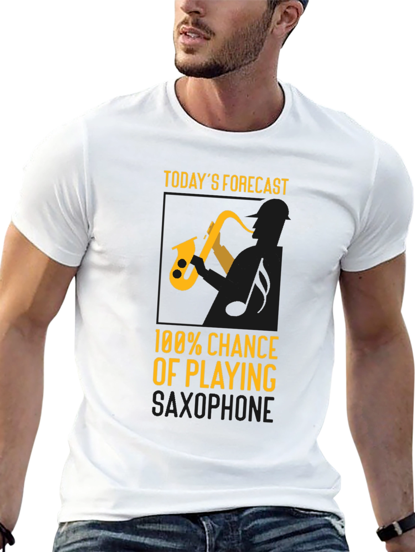 Saxophone Forecast T-Shirt - Musician Tee