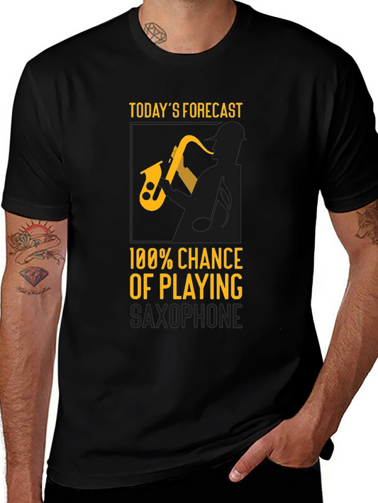 Saxophone Forecast T-Shirt - Musician Tee
