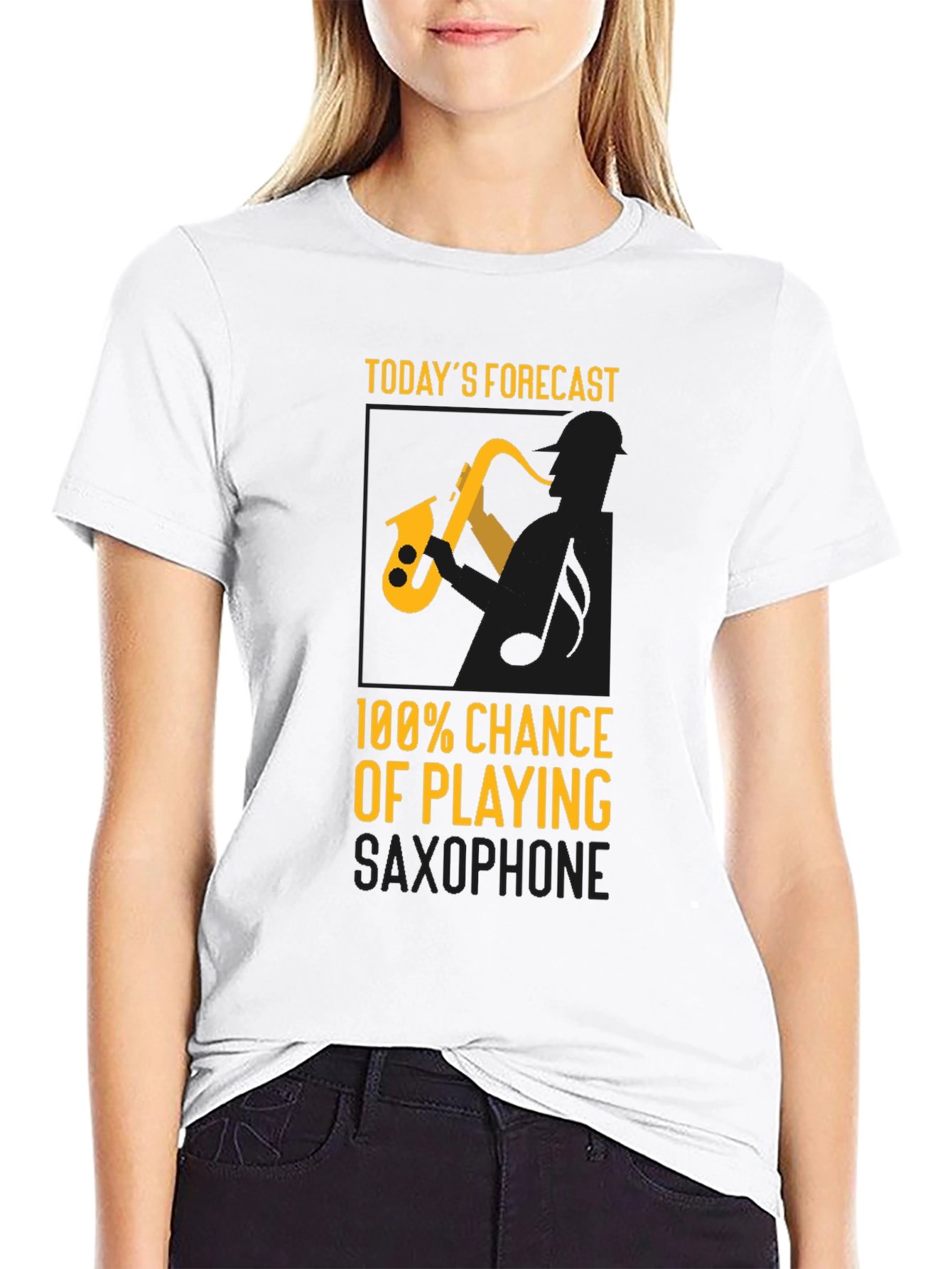 Saxophone Forecast T-Shirt - Musician Tee