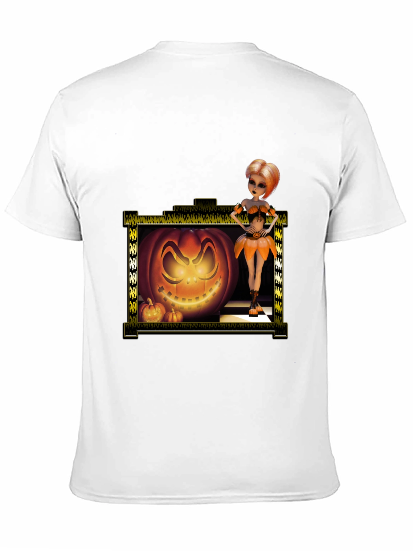 Halloween Pumpkin Girl Graphic Tee