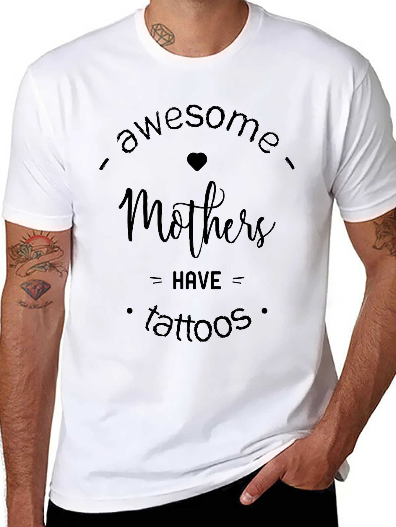Awesome Mothers Tattoo Graphic Tee