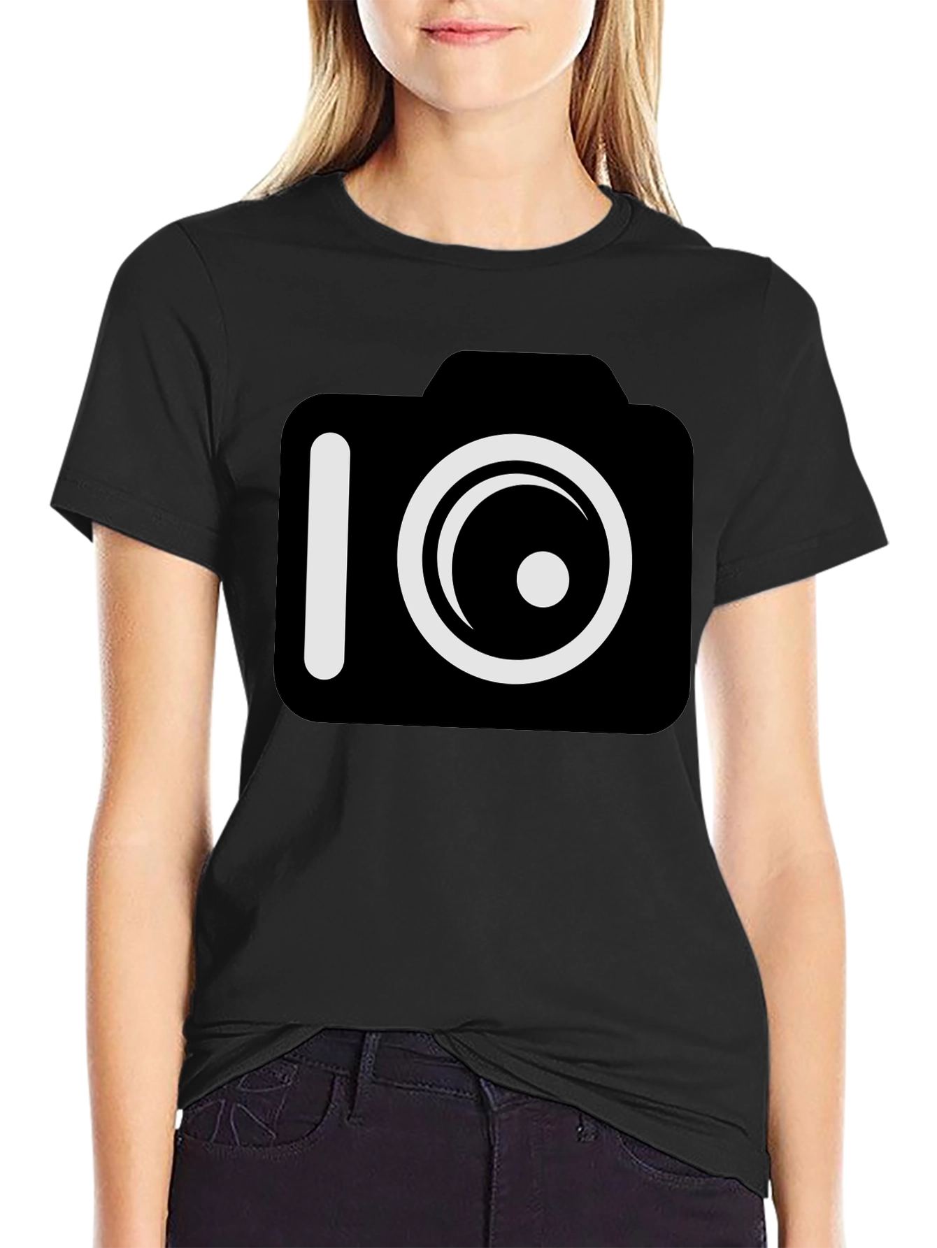 Camera Graphic Black T-Shirt