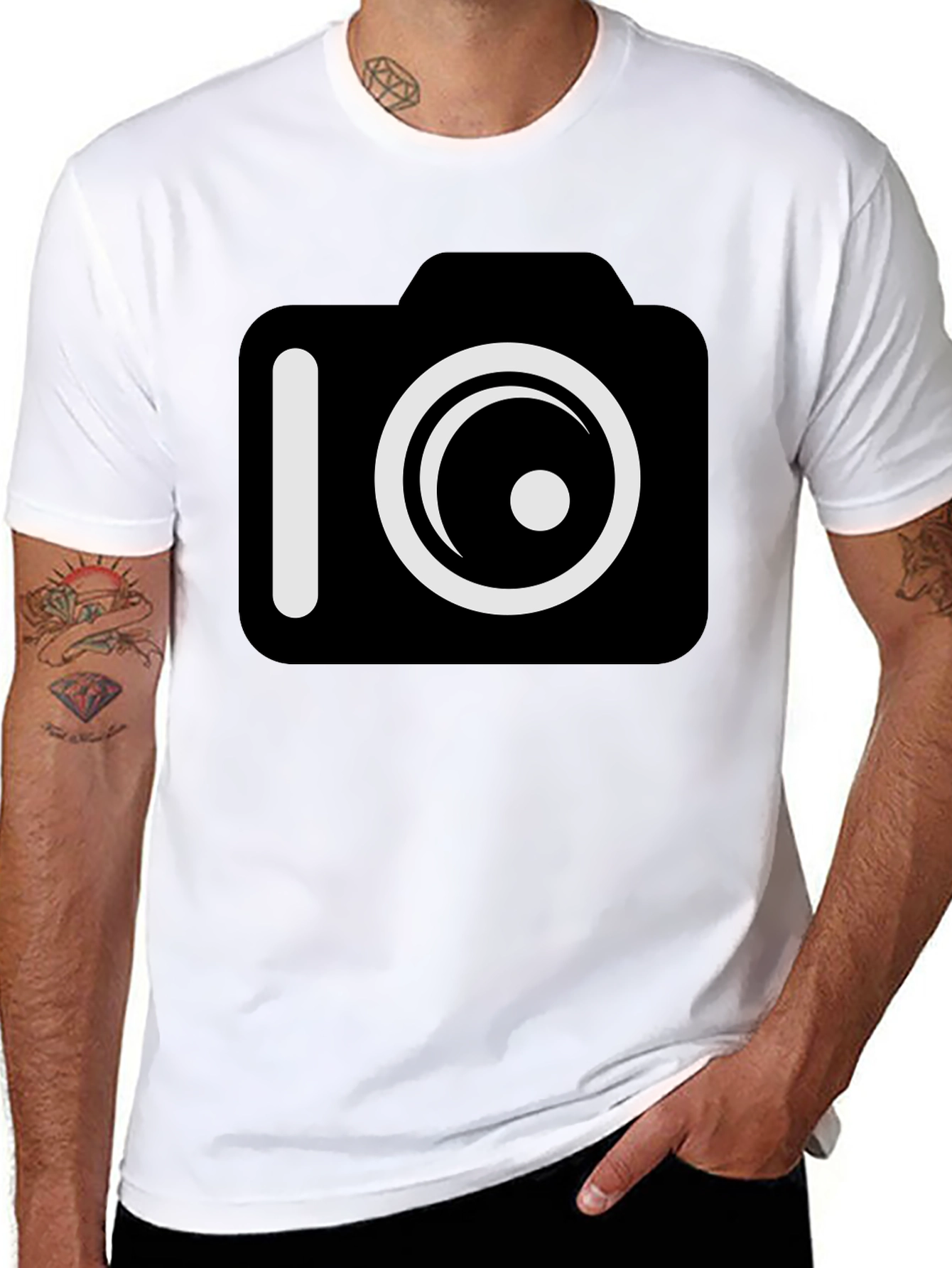 Camera Graphic Black T-Shirt