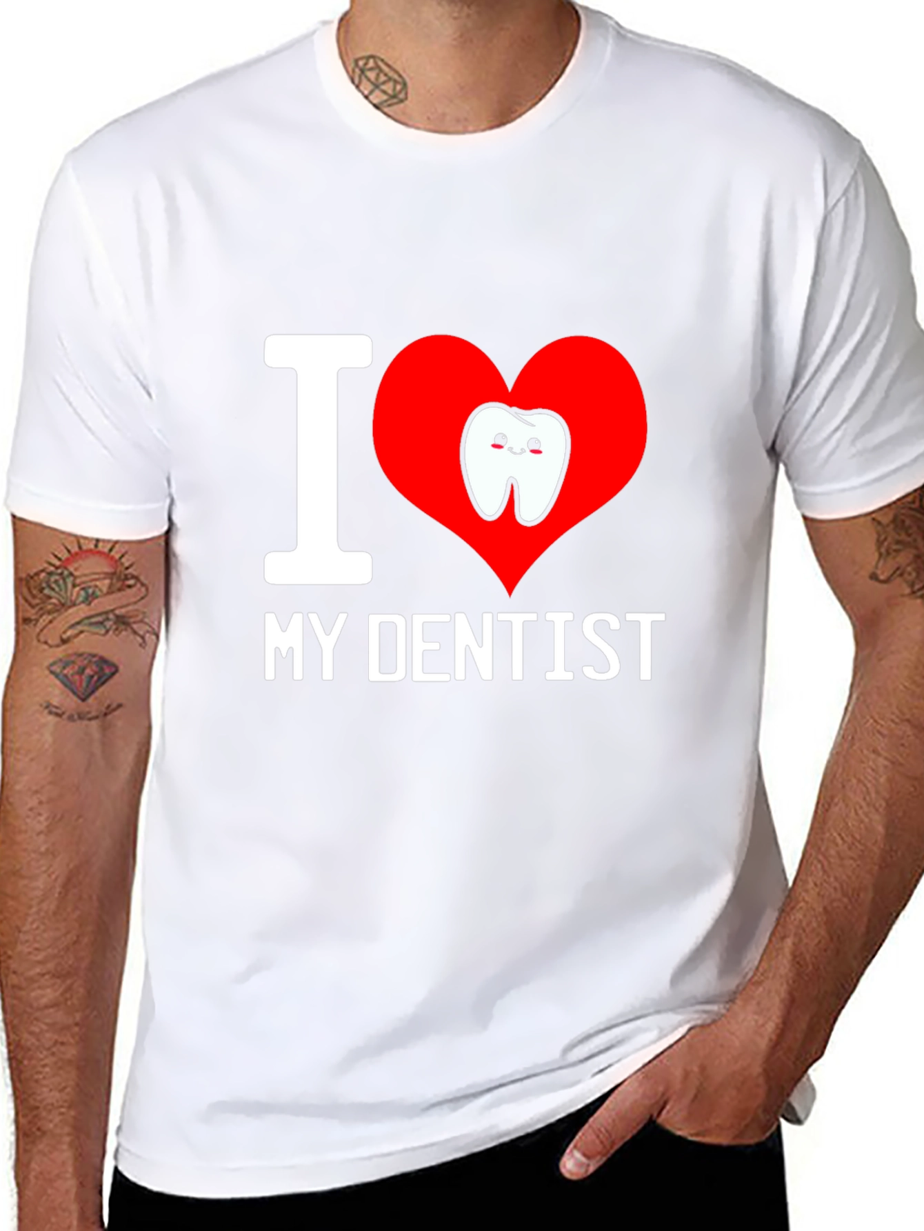 I Love My Dentist T-Shirt - Cute Tooth Graphic
