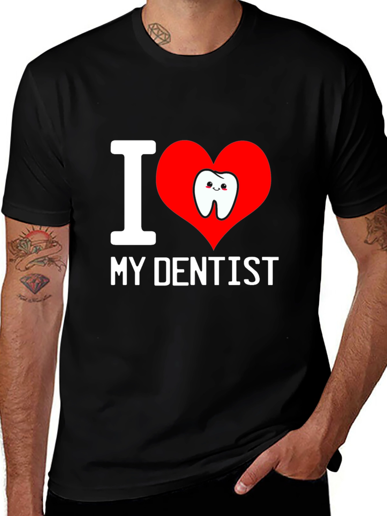 I Love My Dentist T-Shirt - Cute Tooth Graphic