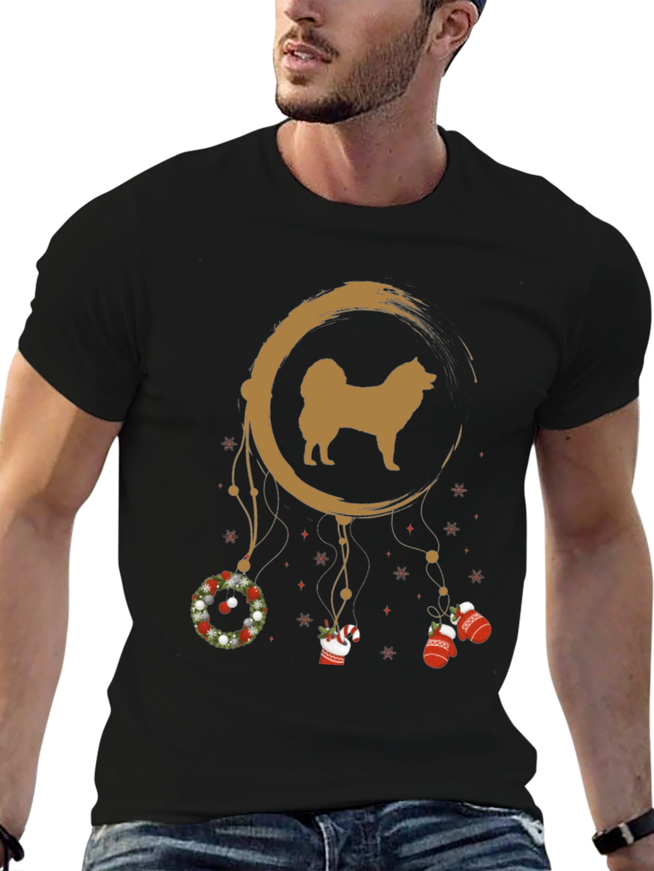 Festive Dog Dreamcatcher T-Shirt