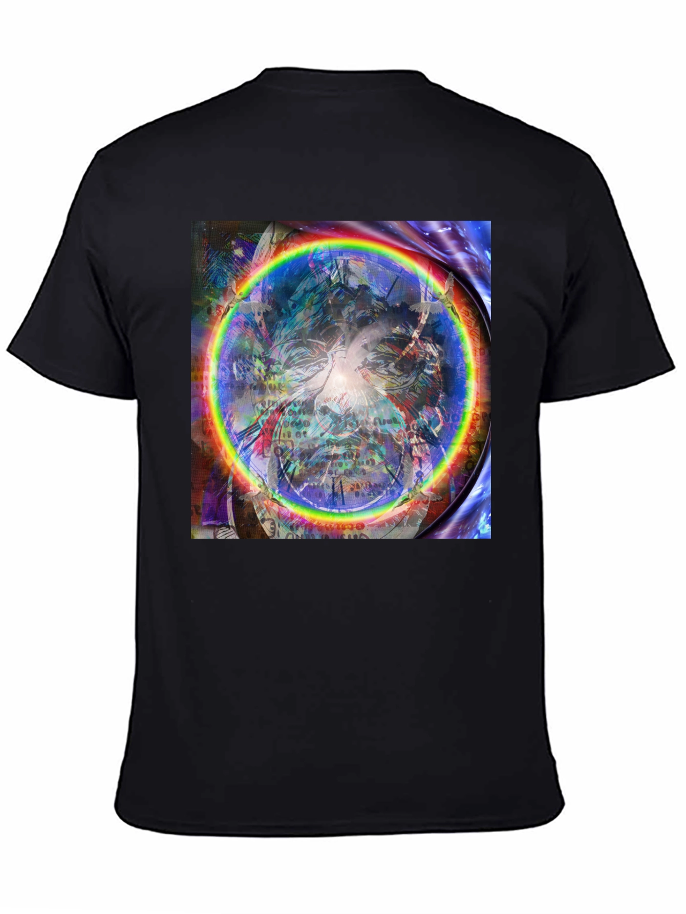 Psychedelic Rainbow Circle Graphic Tee