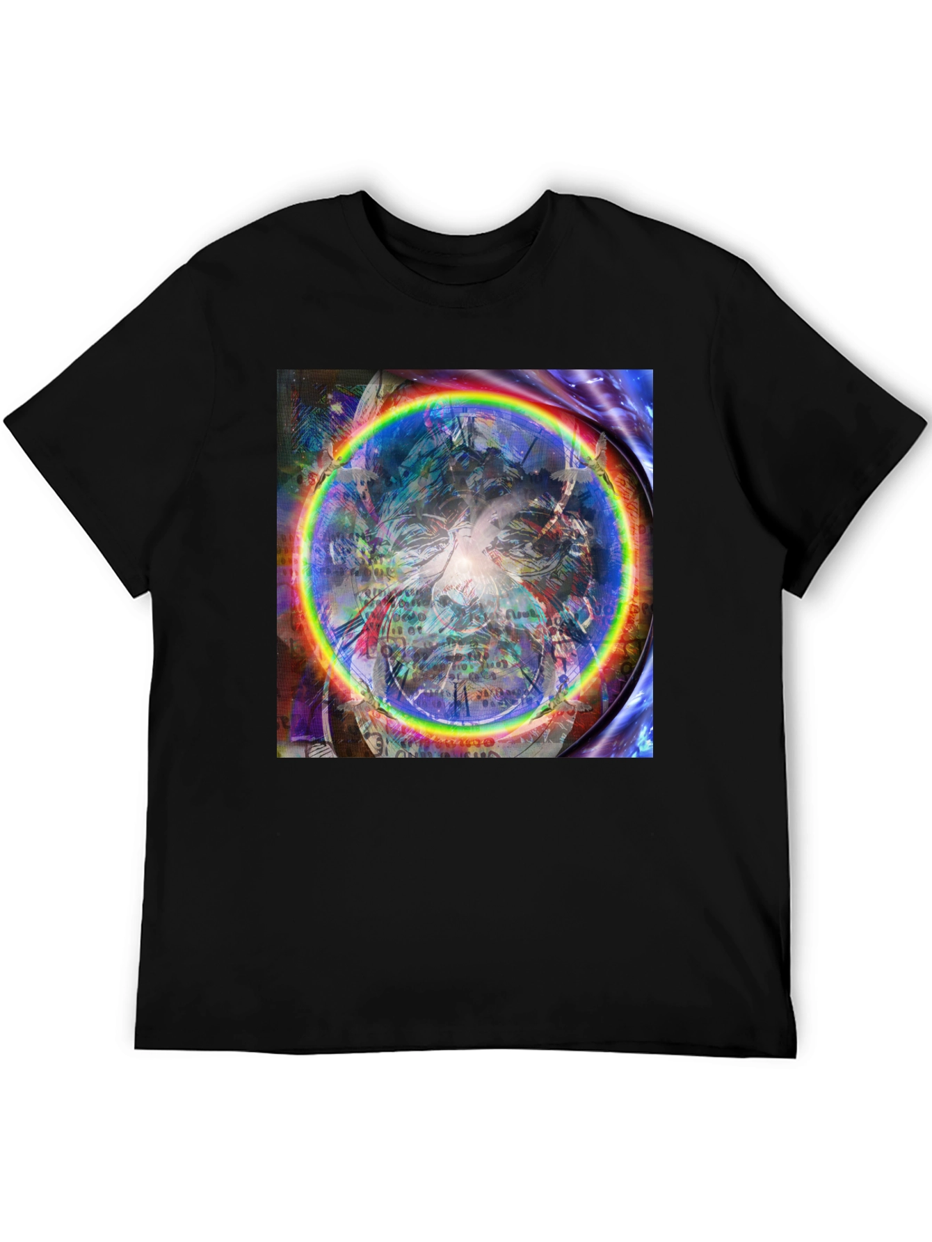 Psychedelic Rainbow Circle Graphic Tee
