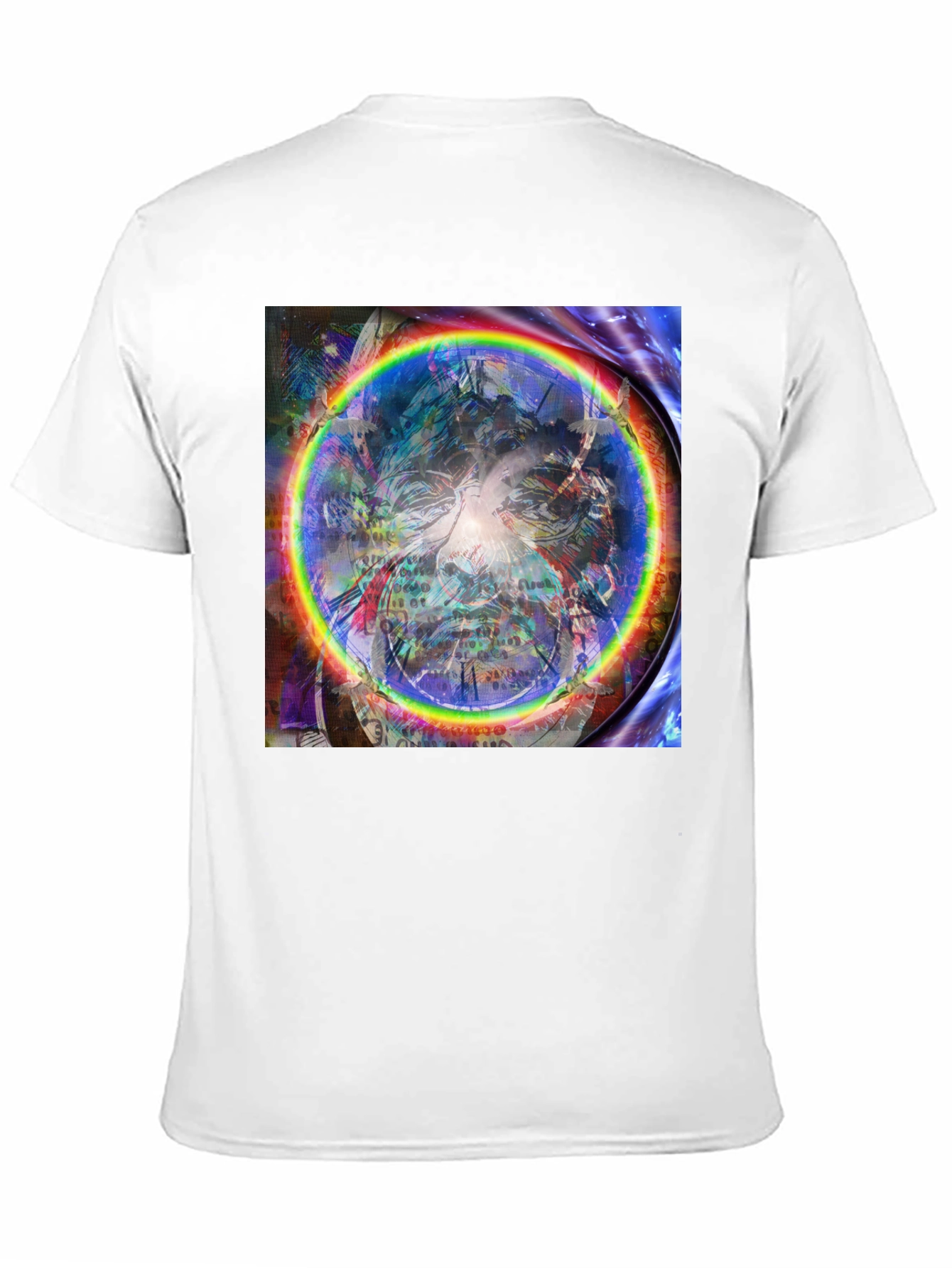 Psychedelic Rainbow Circle Graphic Tee