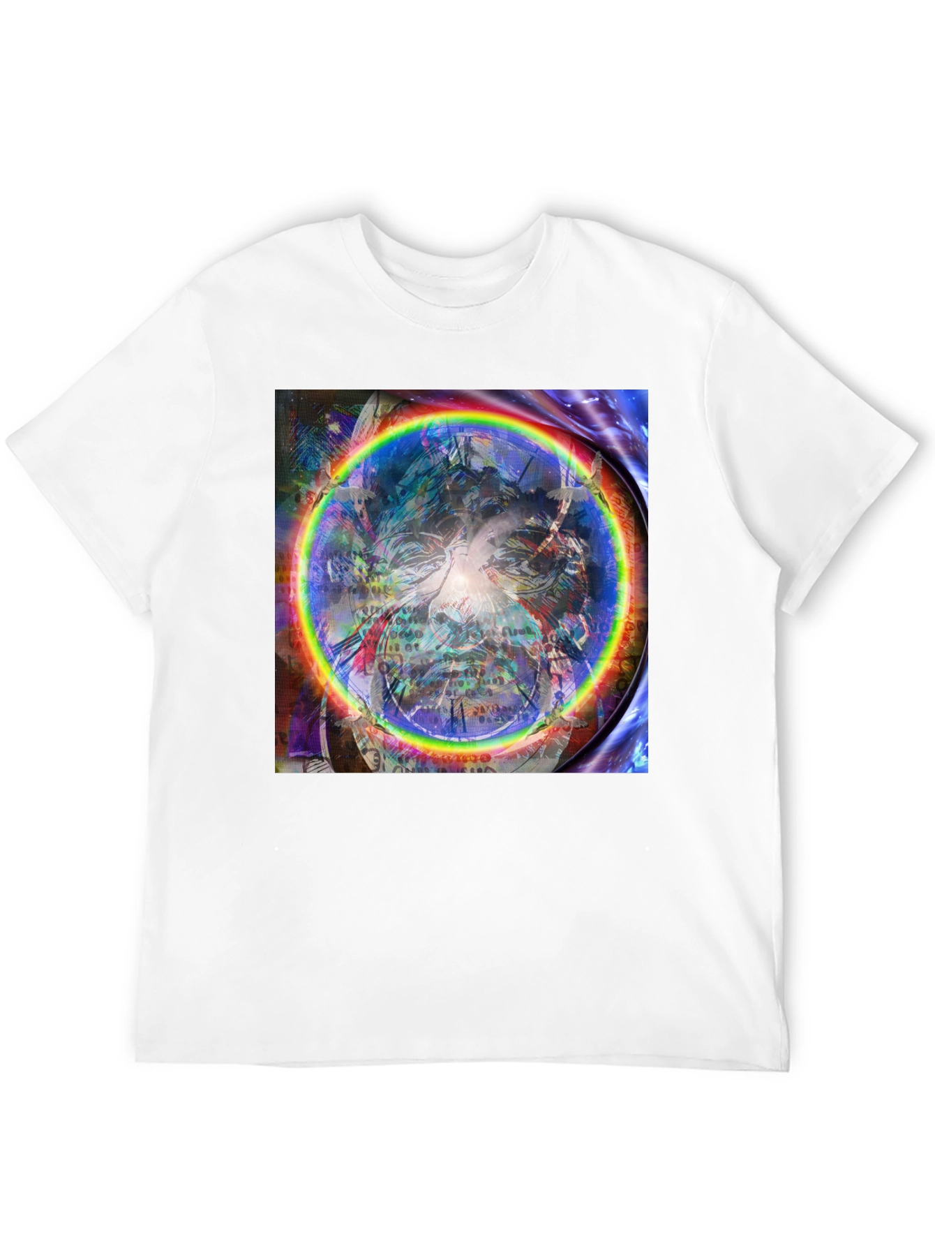 Psychedelic Rainbow Circle Graphic Tee