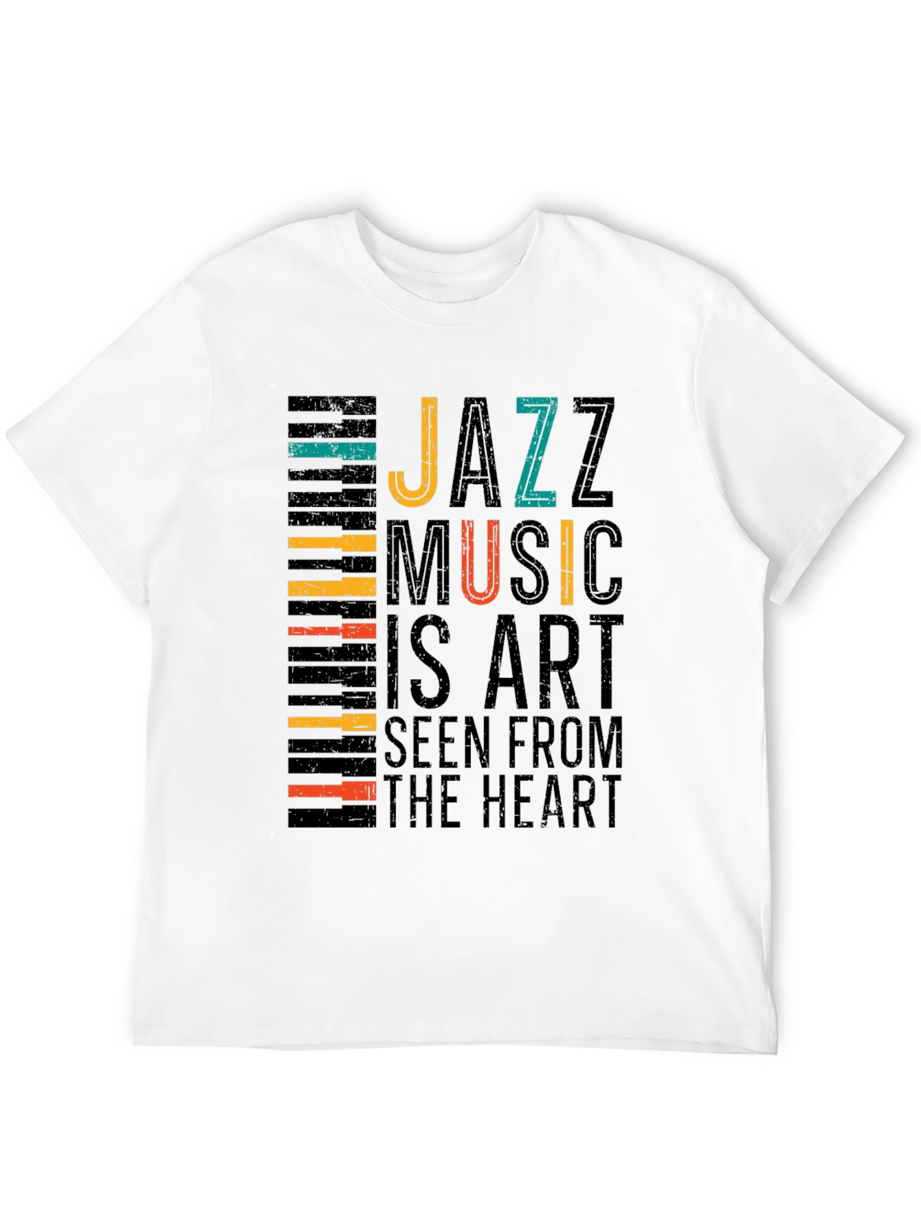 Jazz Music Art T-Shirt - Seen From The Heart
