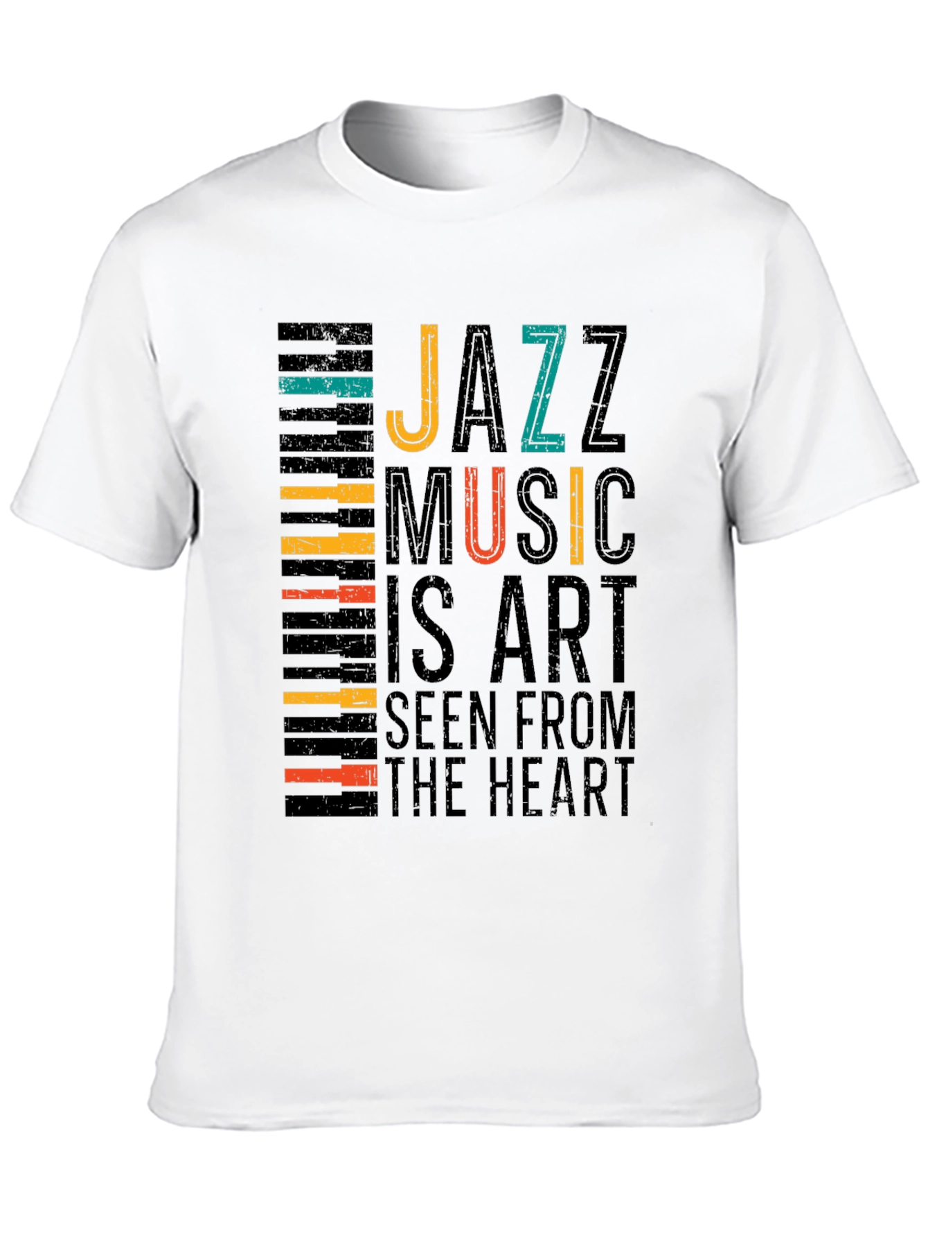 Jazz Music Art T-Shirt - Seen From The Heart