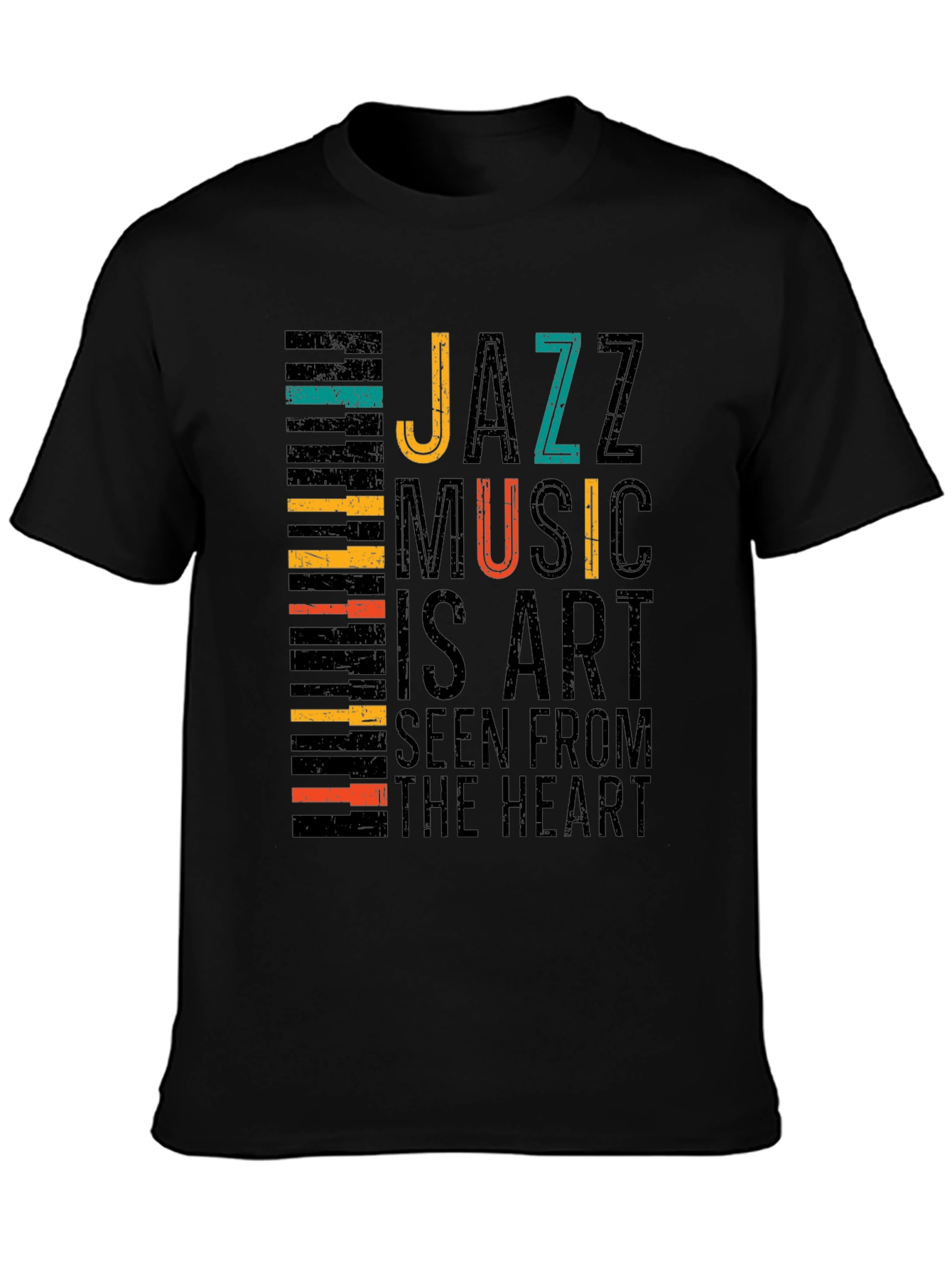 Jazz Music Art T-Shirt - Seen From The Heart