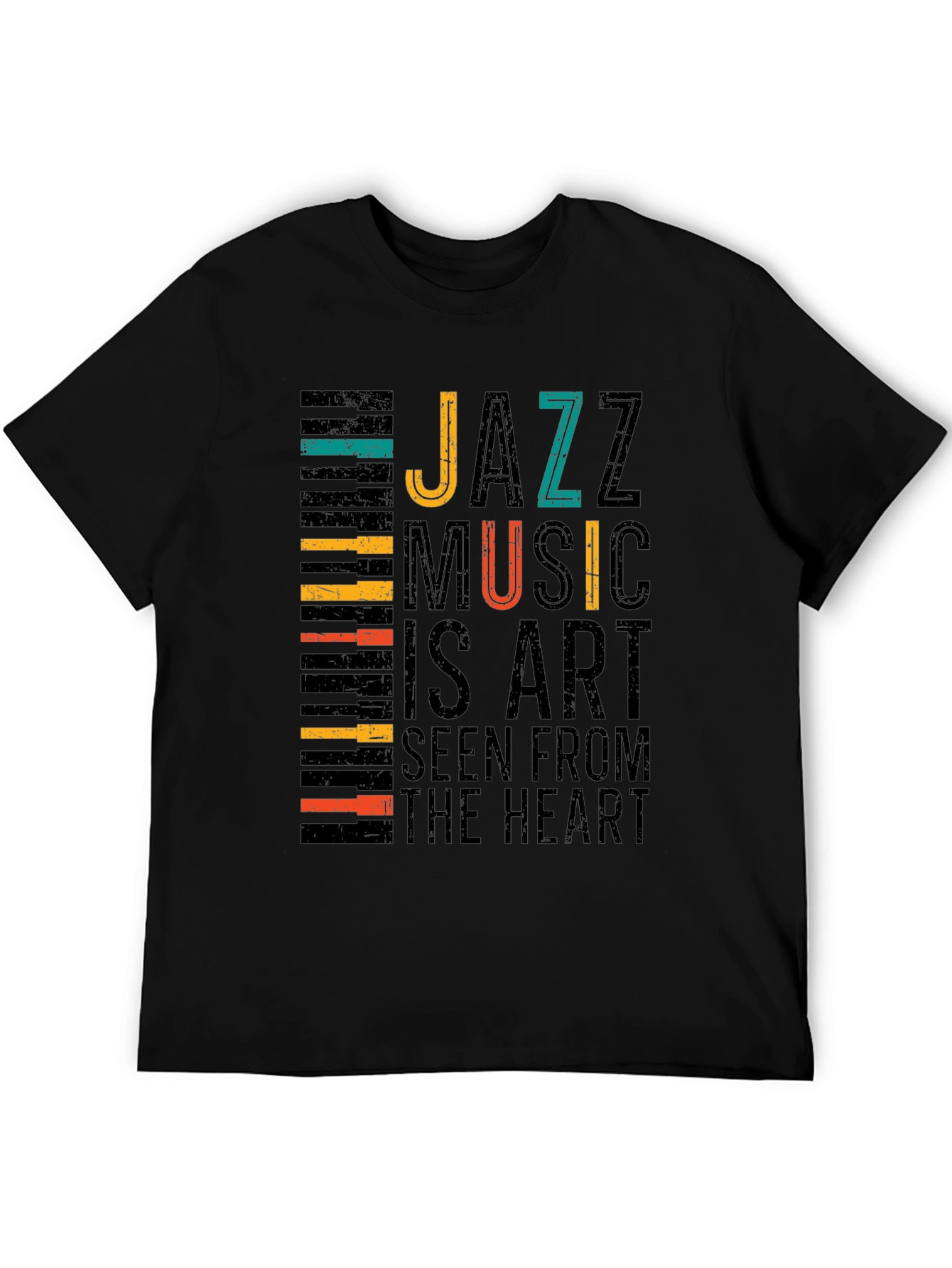 Jazz Music Art T-Shirt - Seen From The Heart