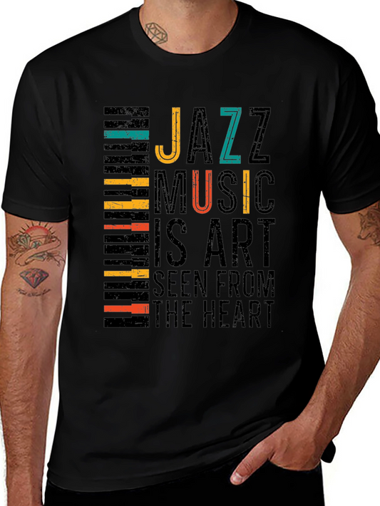 Jazz Music Art T-Shirt - Seen From The Heart