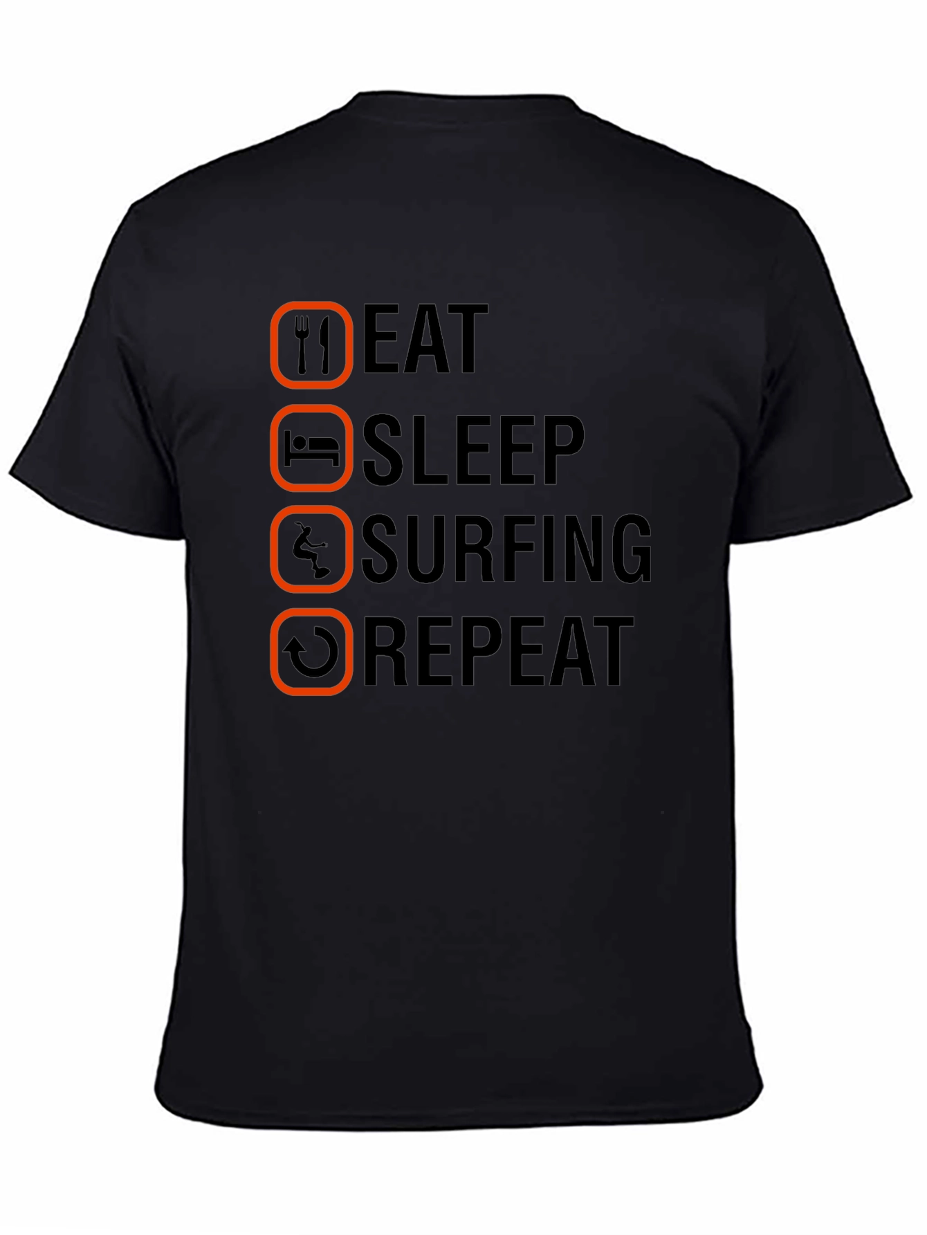 Eat Sleep Surfing Repeat Graphic T-Shirt