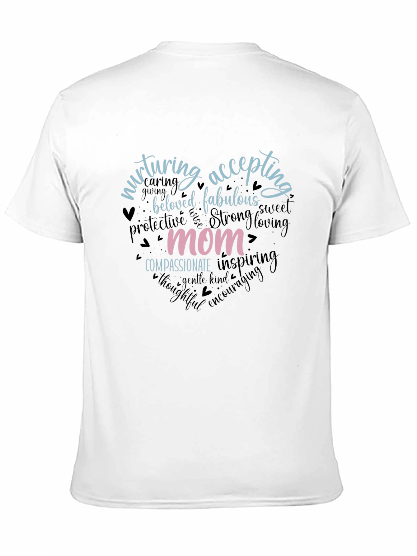 Nurturing Mom Graphic Tee - Heart Design