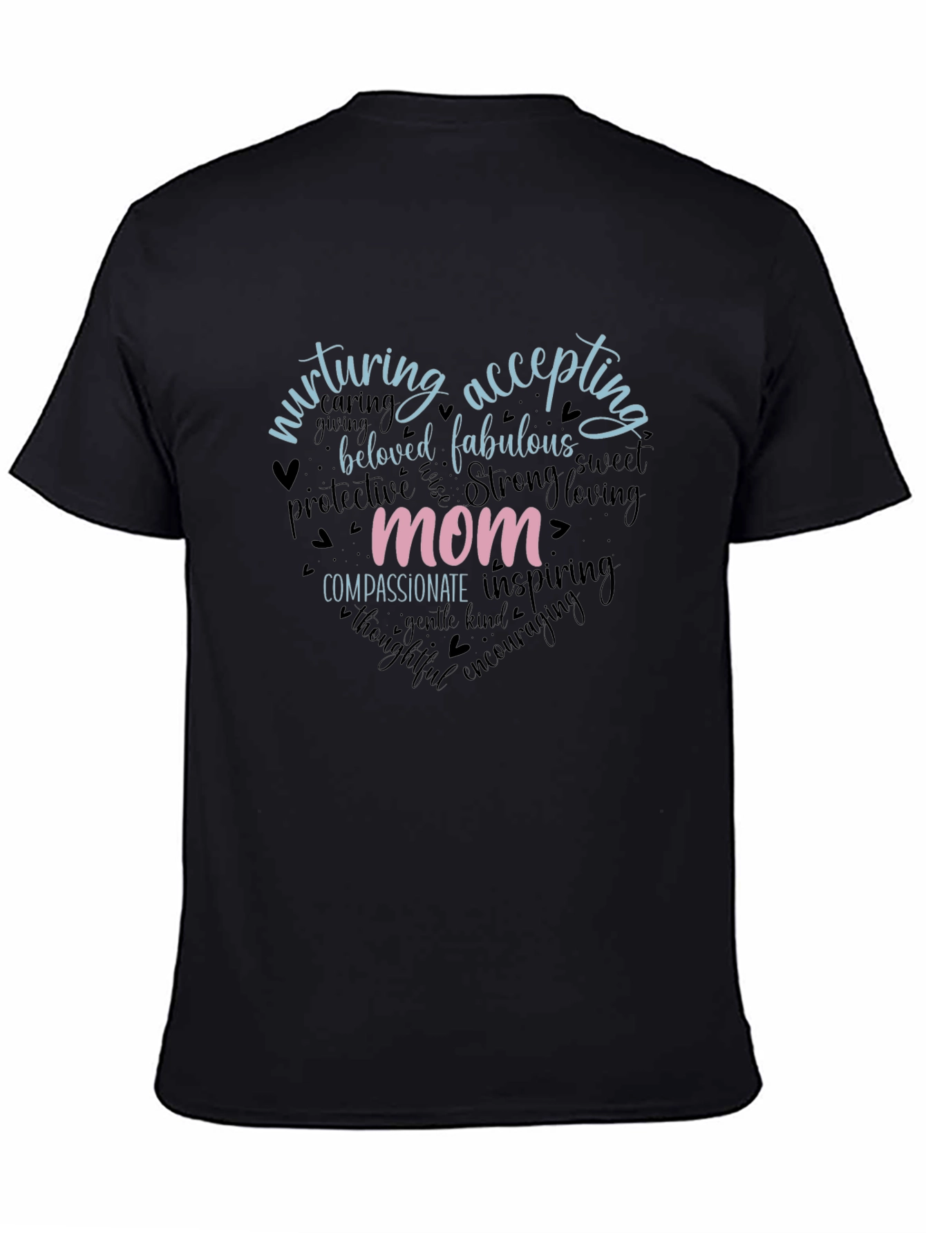 Nurturing Mom Graphic Tee - Heart Design