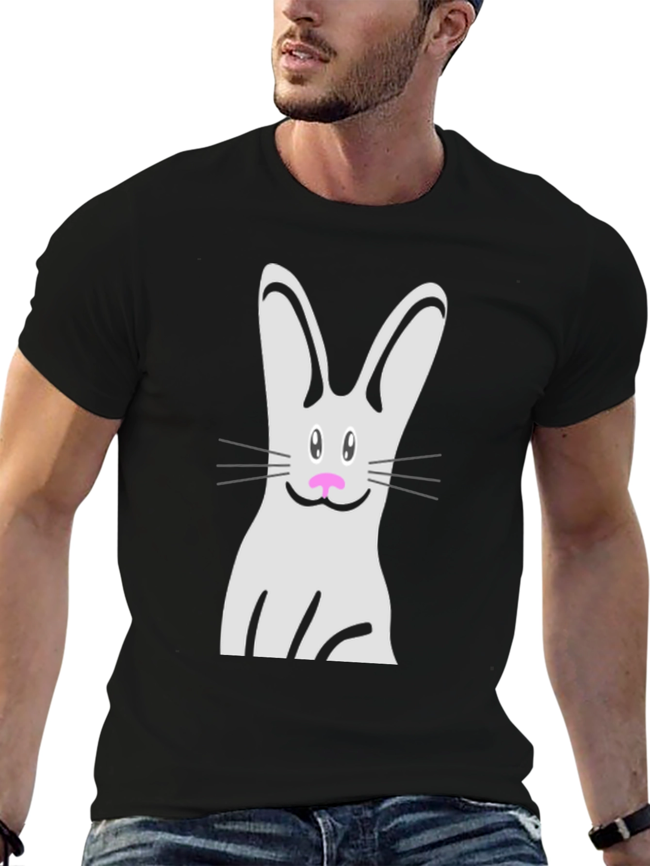 Cute Easter Bunny Graphic T-Shirt