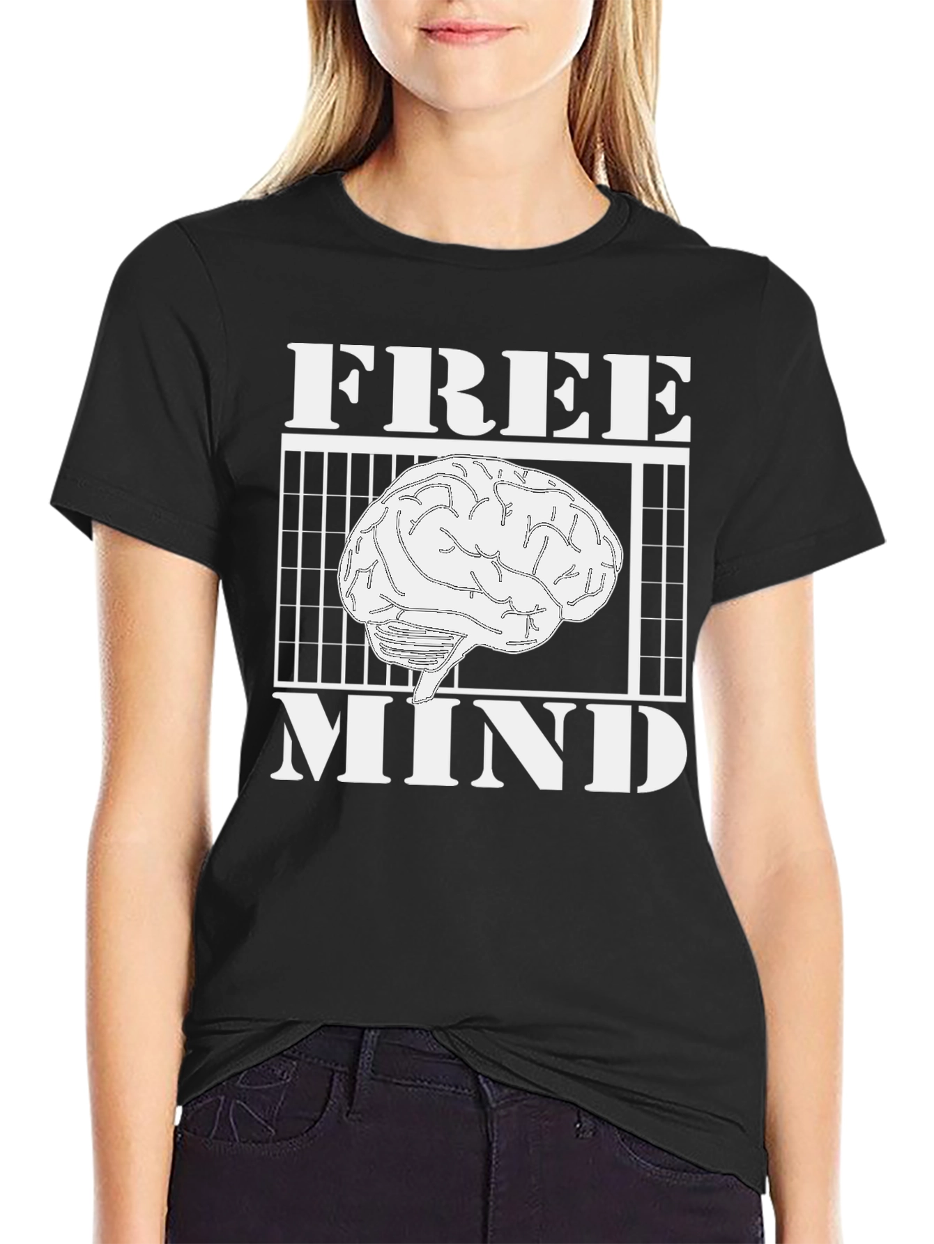 Free Mind Graphic T-Shirt