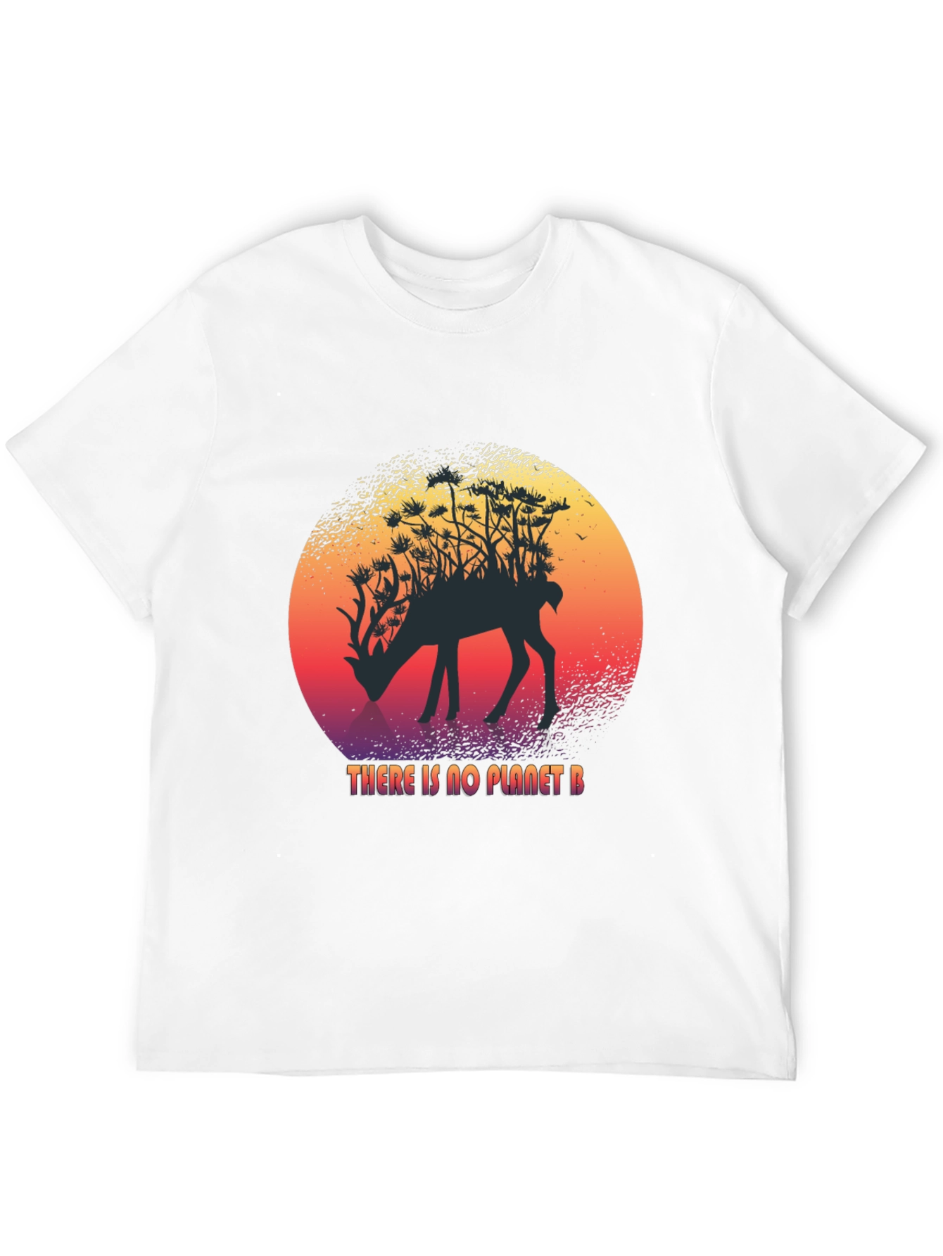 Planet B Deer Graphic T-Shirt