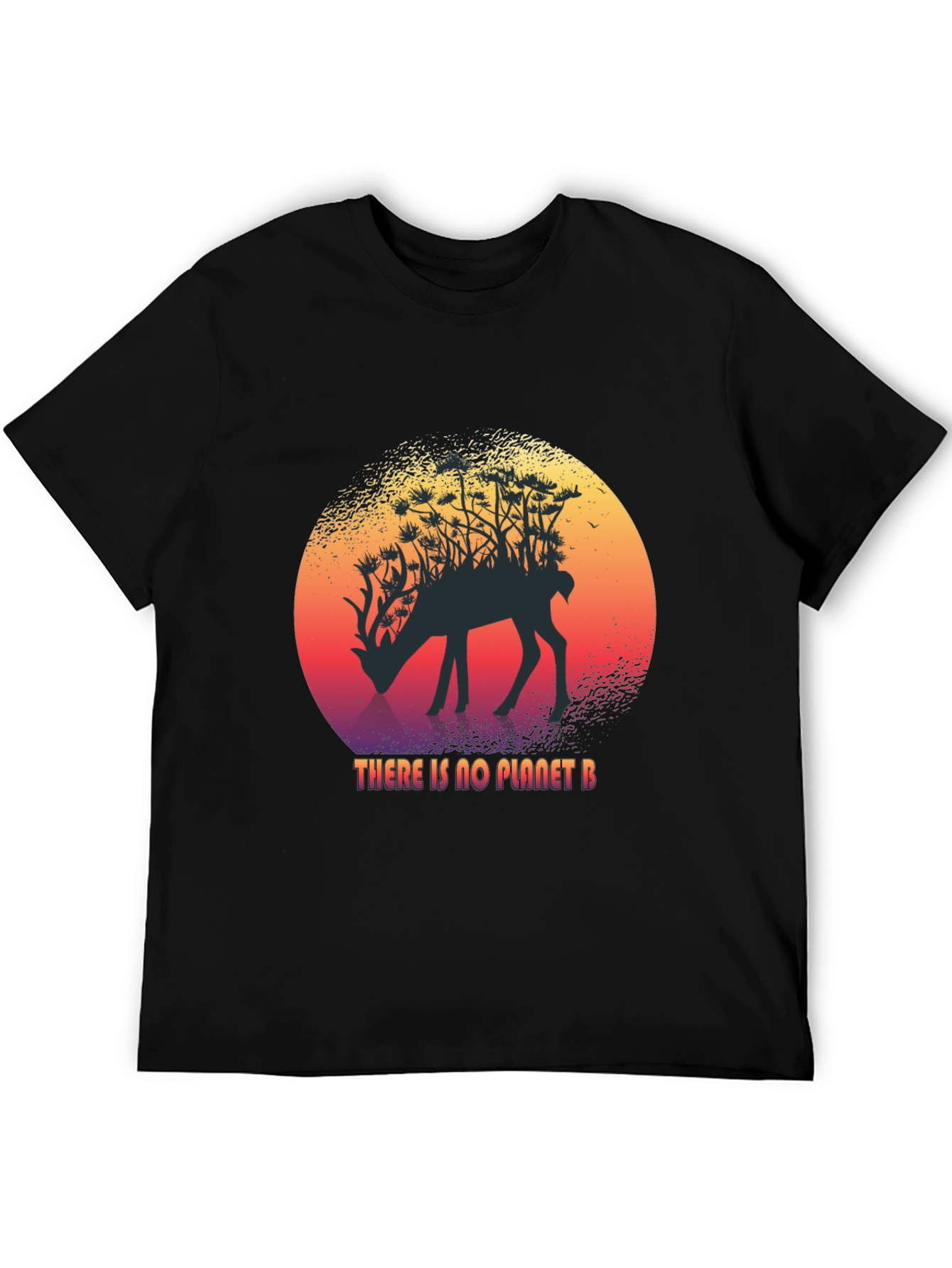 Planet B Deer Graphic T-Shirt