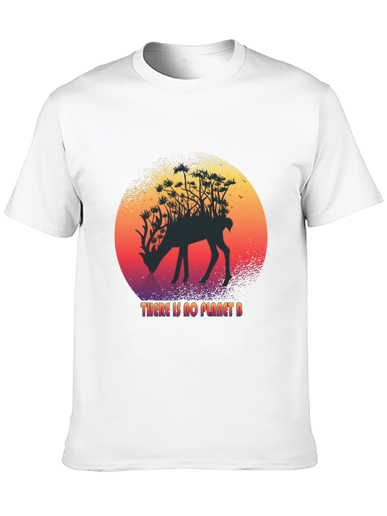 Planet B Deer Graphic T-Shirt