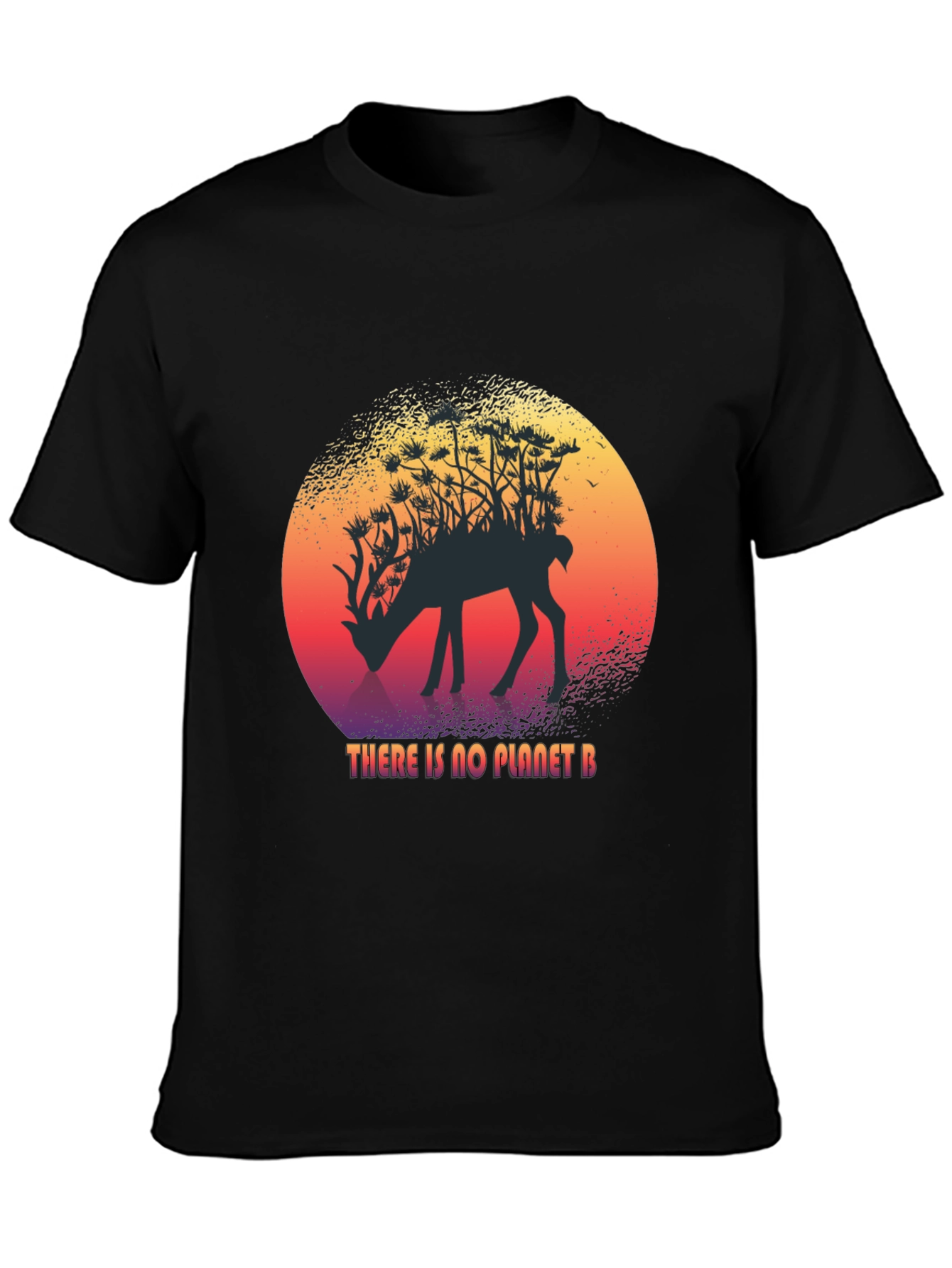 Planet B Deer Graphic T-Shirt
