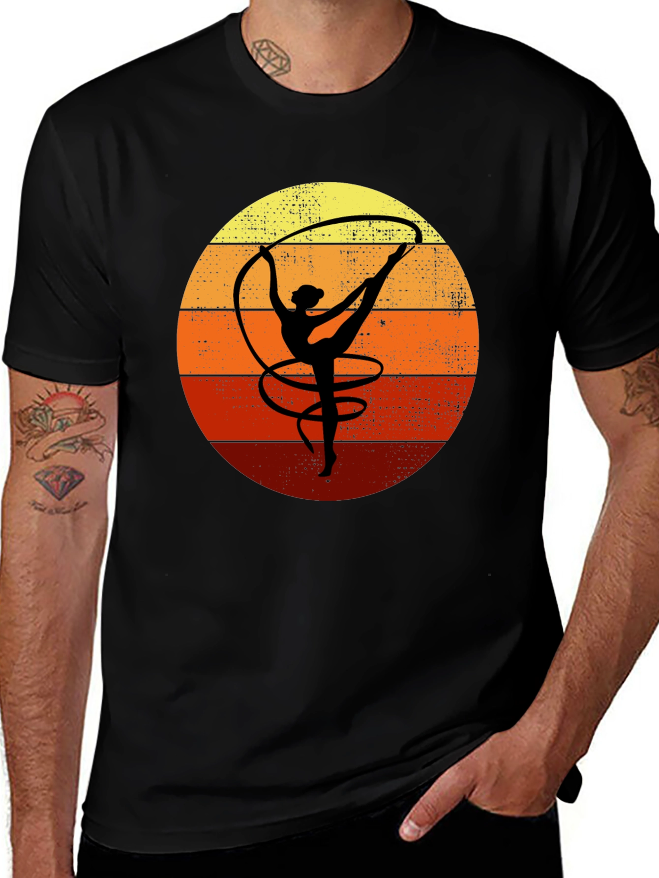 Retro Gymnastics Sunset T-Shirt
