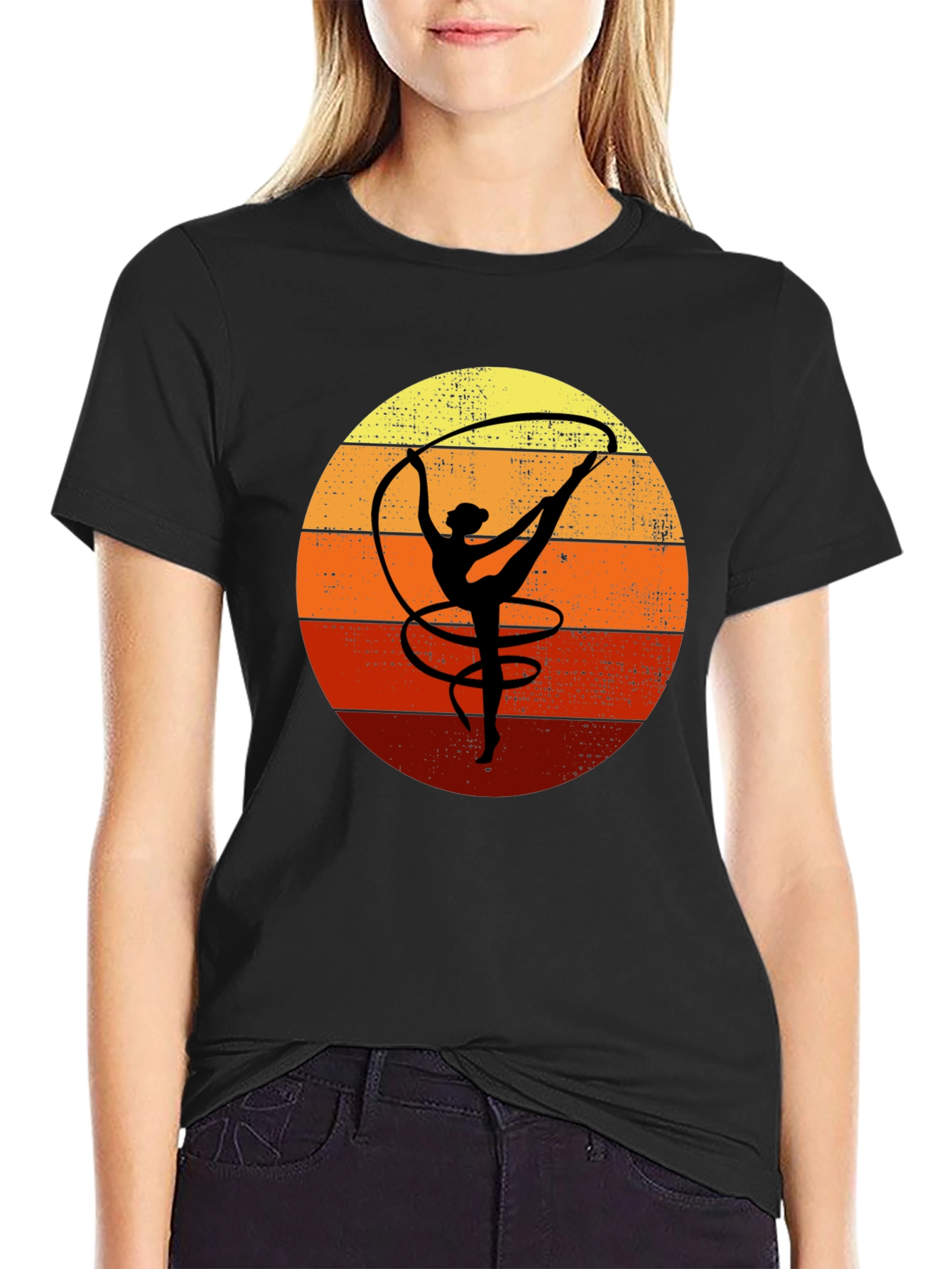 Retro Gymnastics Sunset T-Shirt